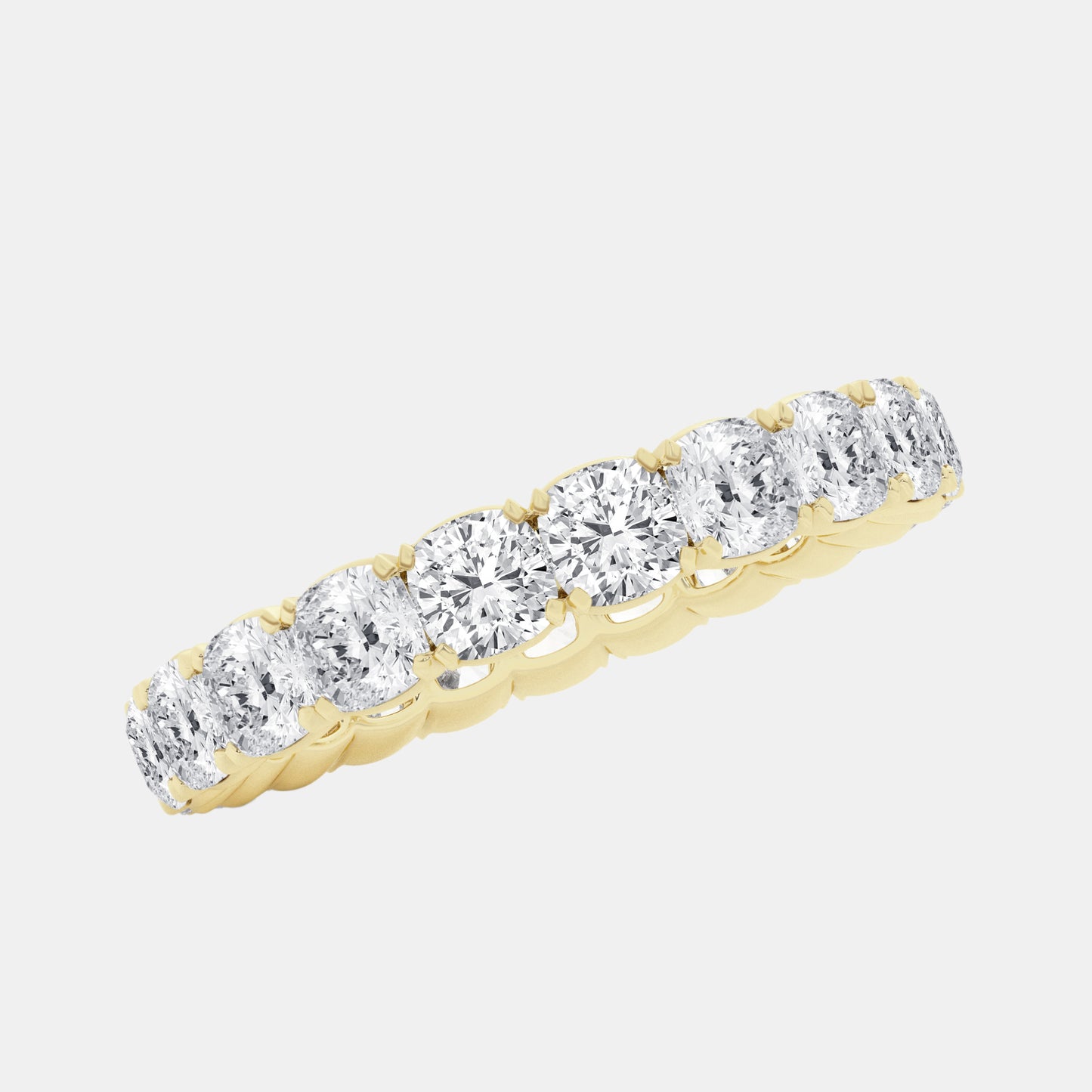 Cushion Eternity Band - 3.00 CTTW - Cushion Diamond - 14K Rose Gold