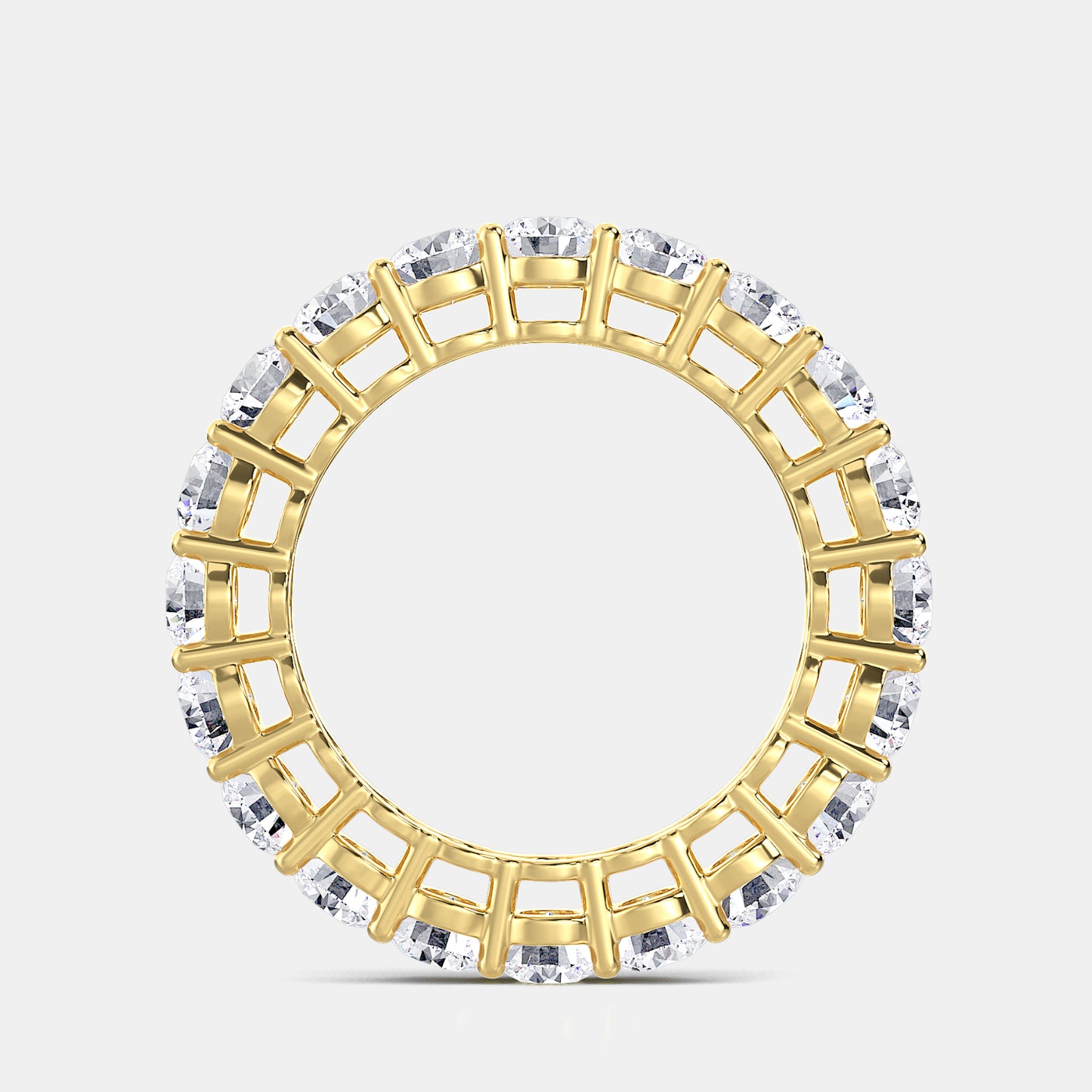 Round Eternity Band - 3.00 CTTW - Round Diamond - 14K Rose Gold