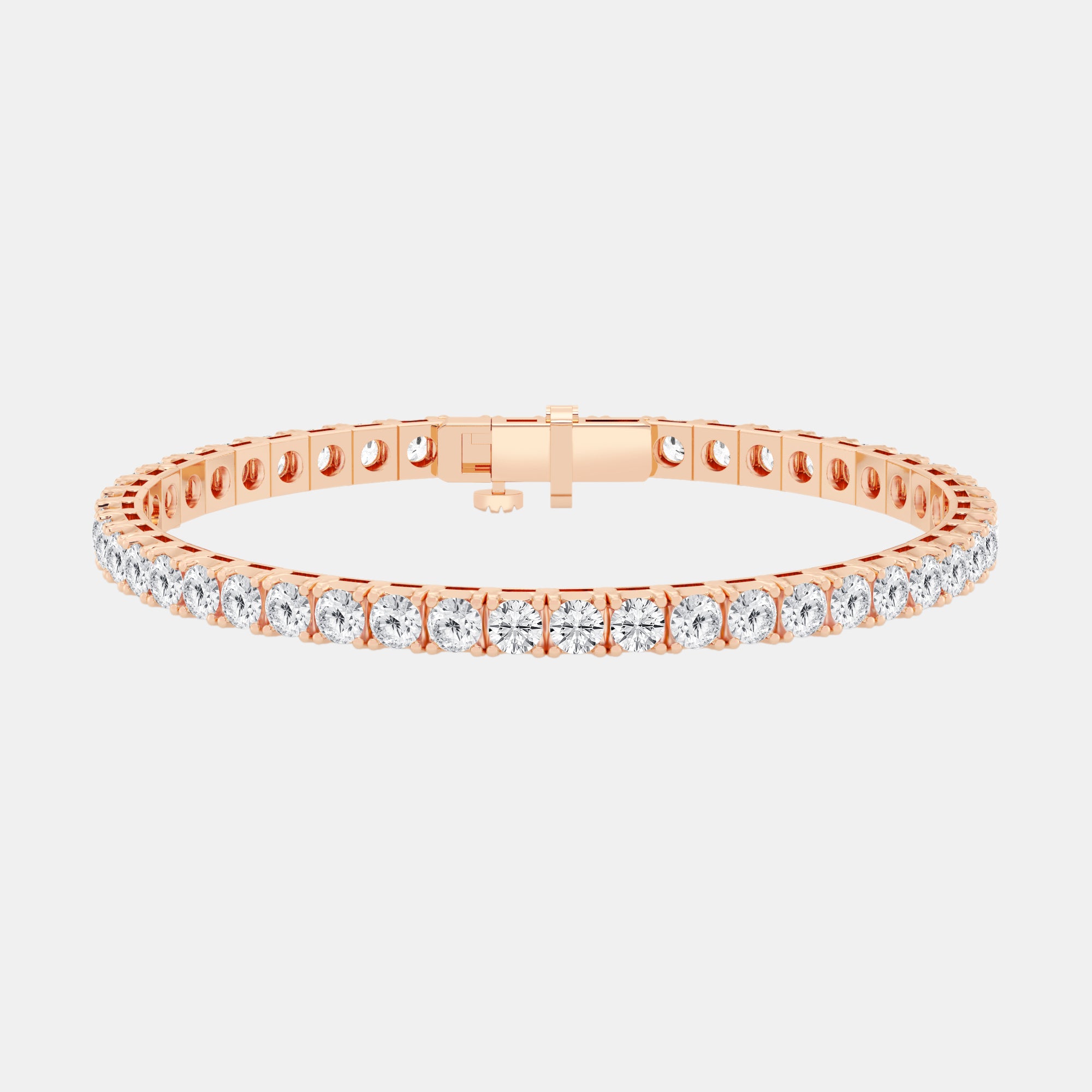 Round / 14K Rose Gold / D-F VS