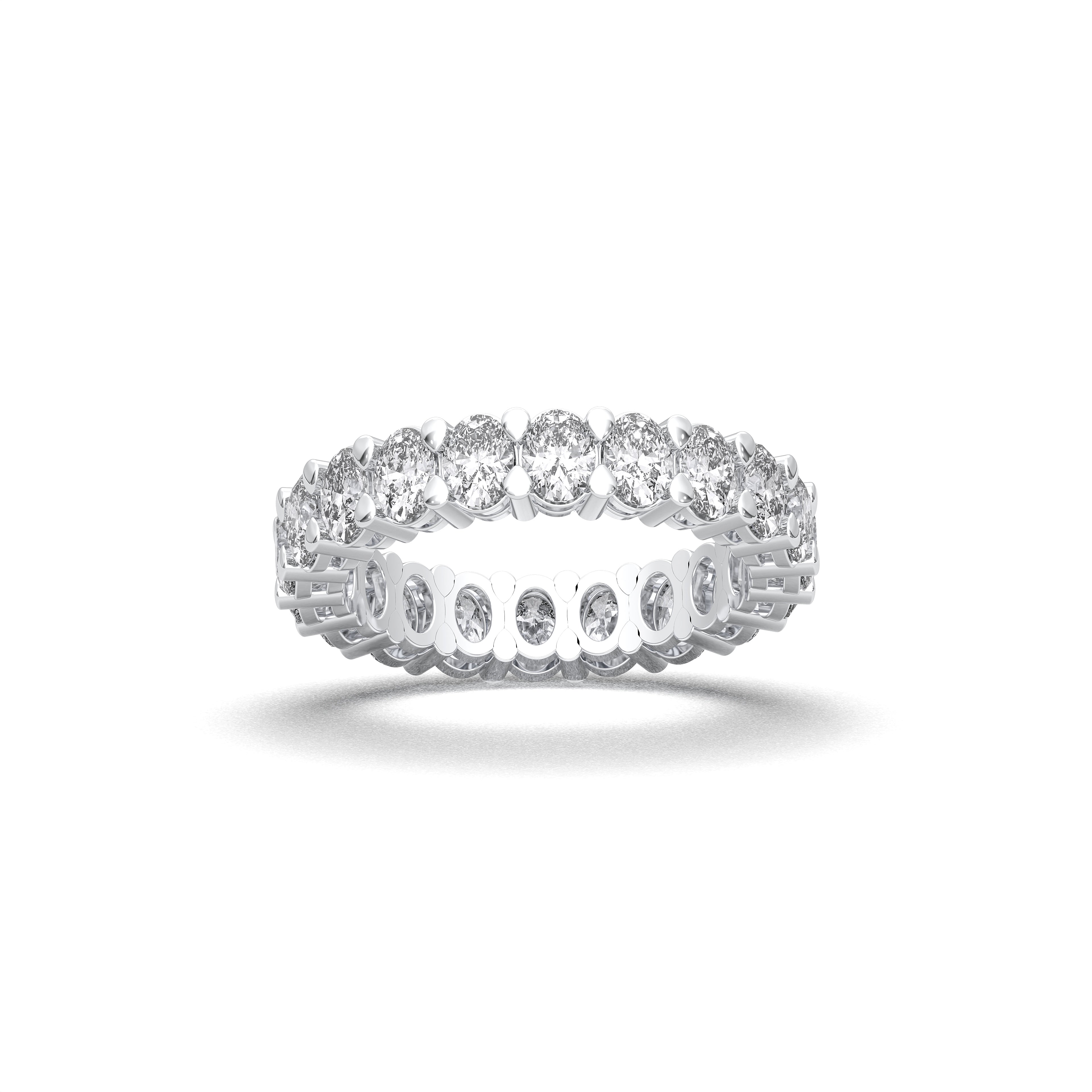 Oval / 14K White Gold / D-F VS