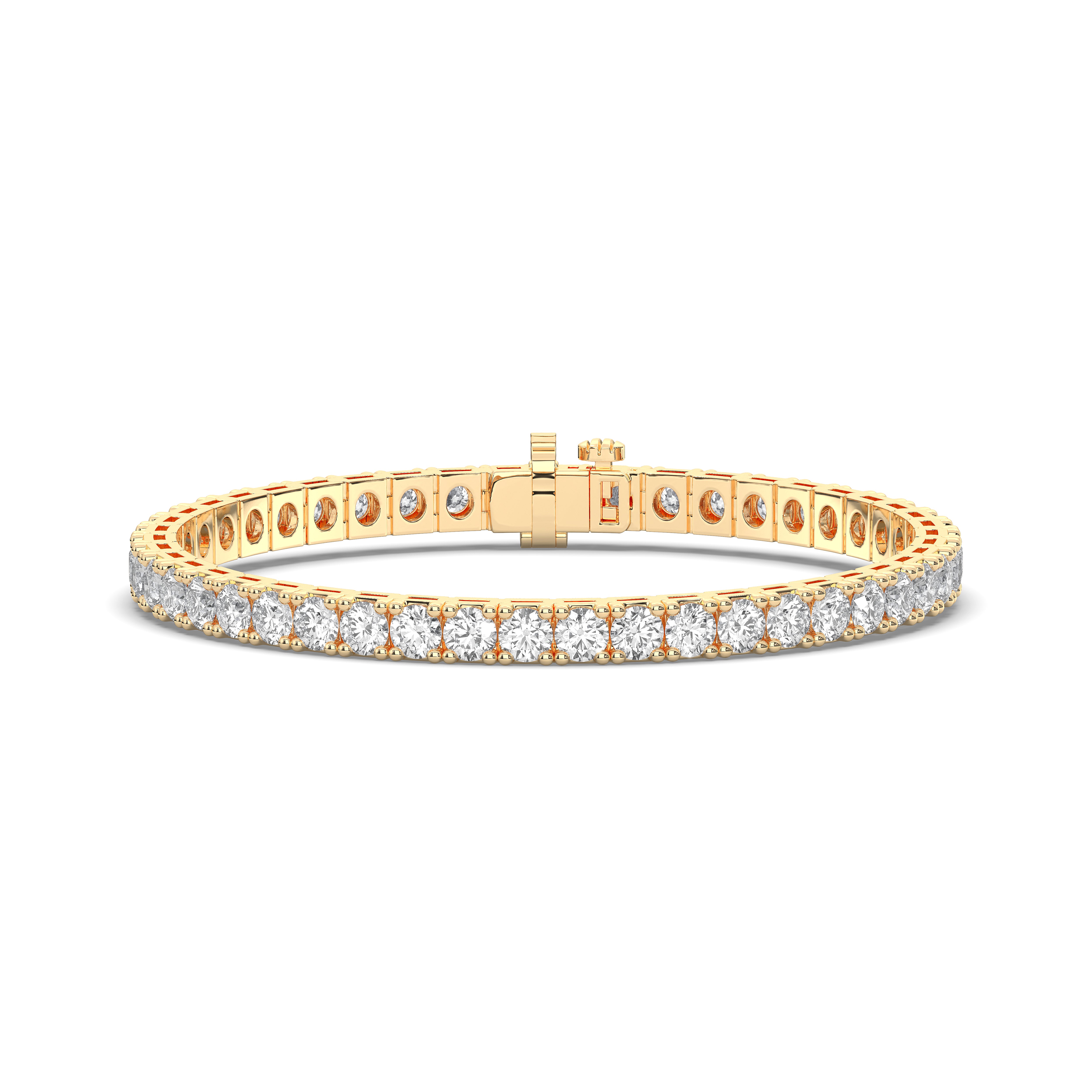 Round / 14K Yellow Gold / D-F VS
