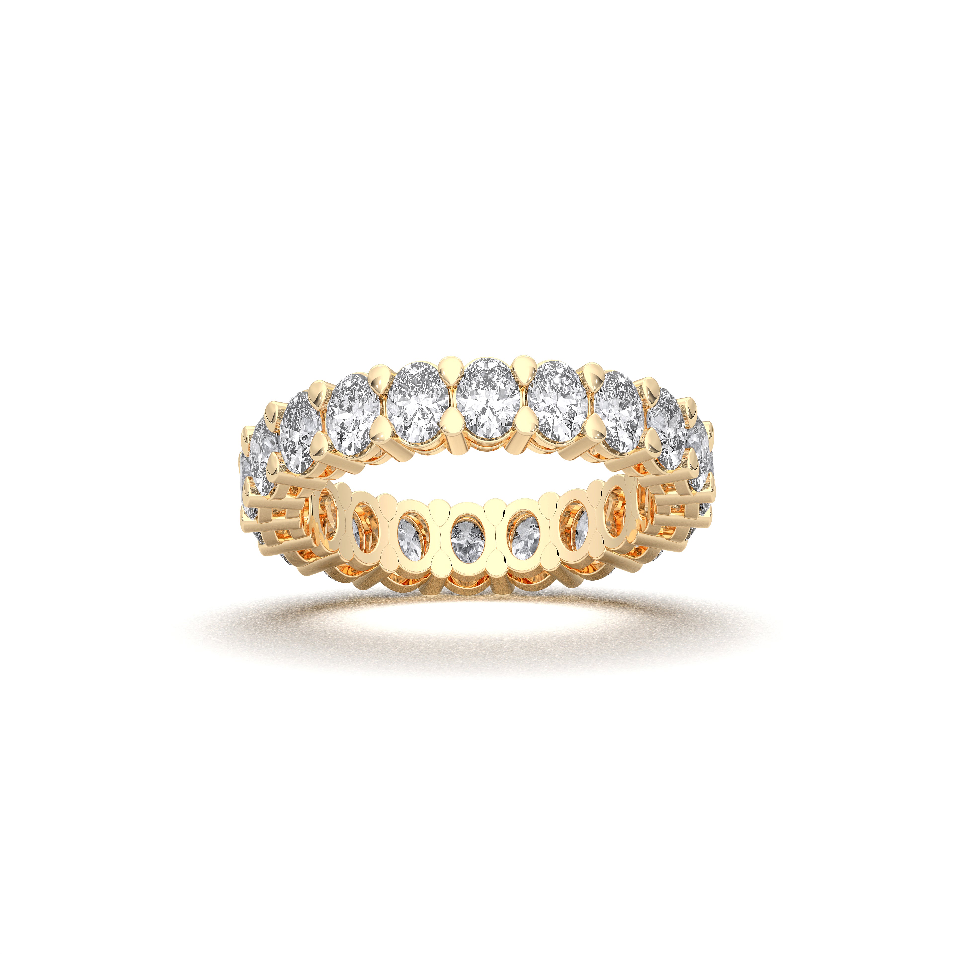 Oval / 14K Yellow Gold / D-F VS