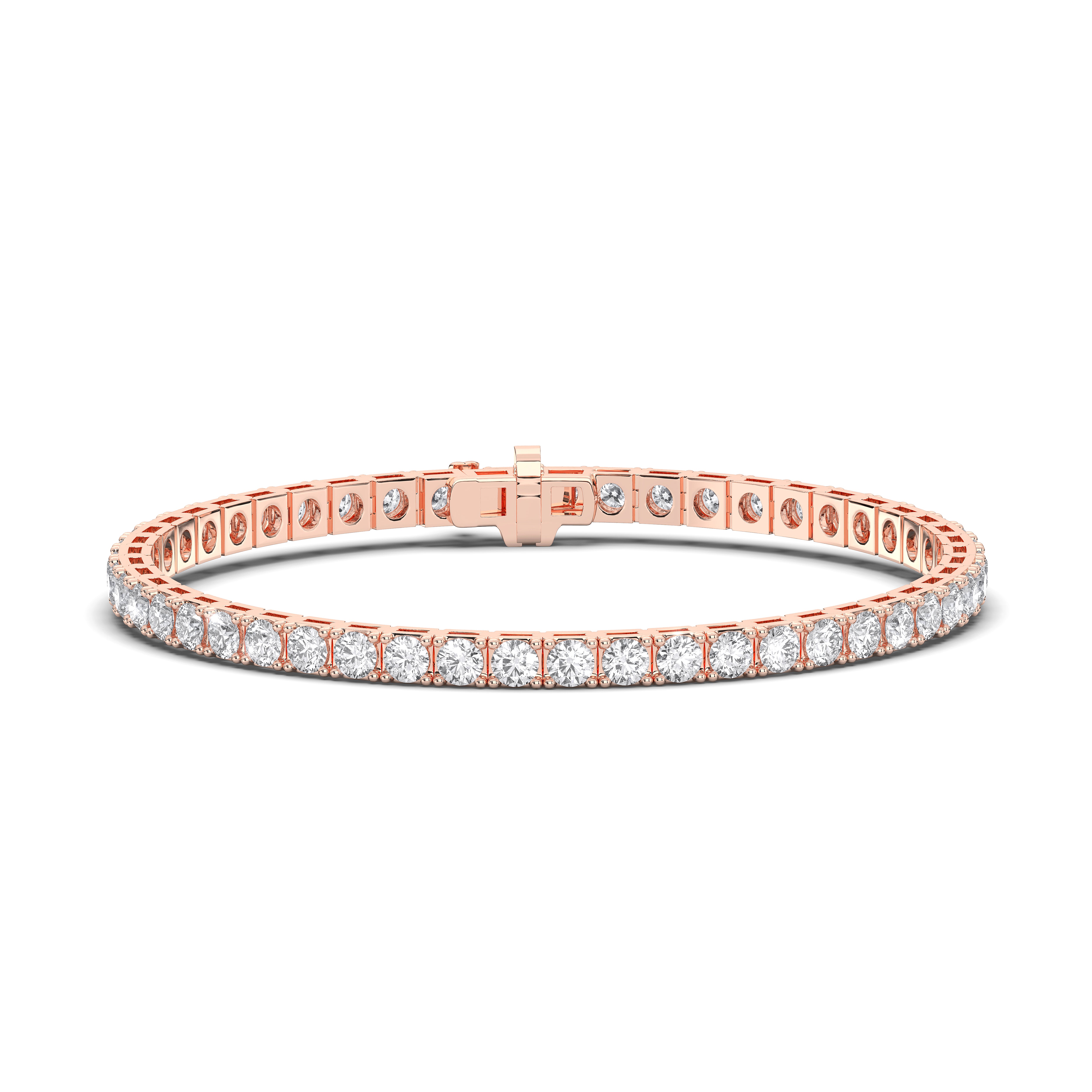 Round / 14K Rose Gold / D-F VS