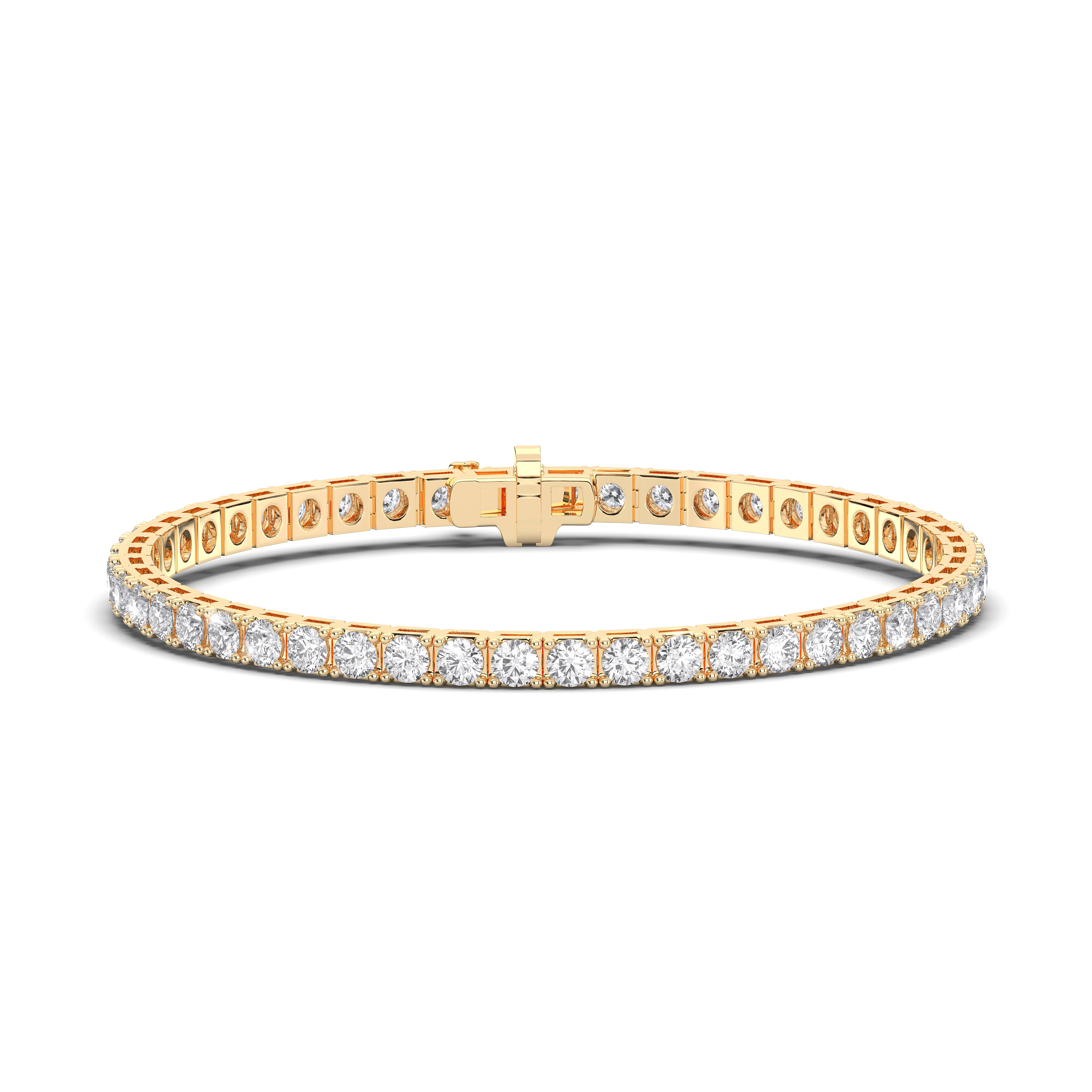 Round / 14K Yellow Gold / D-F VS