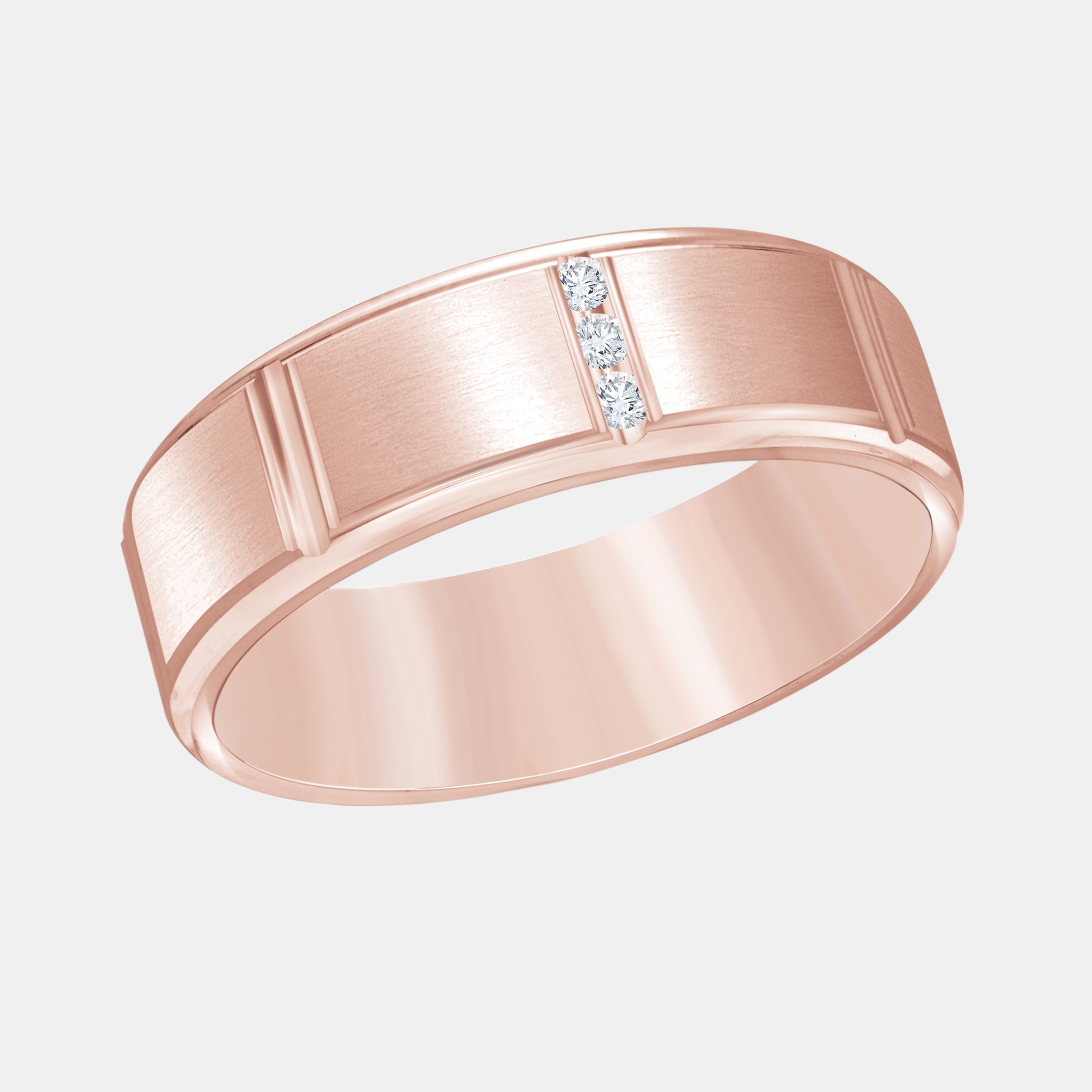 Round / 14K Rose Gold / D-F VS