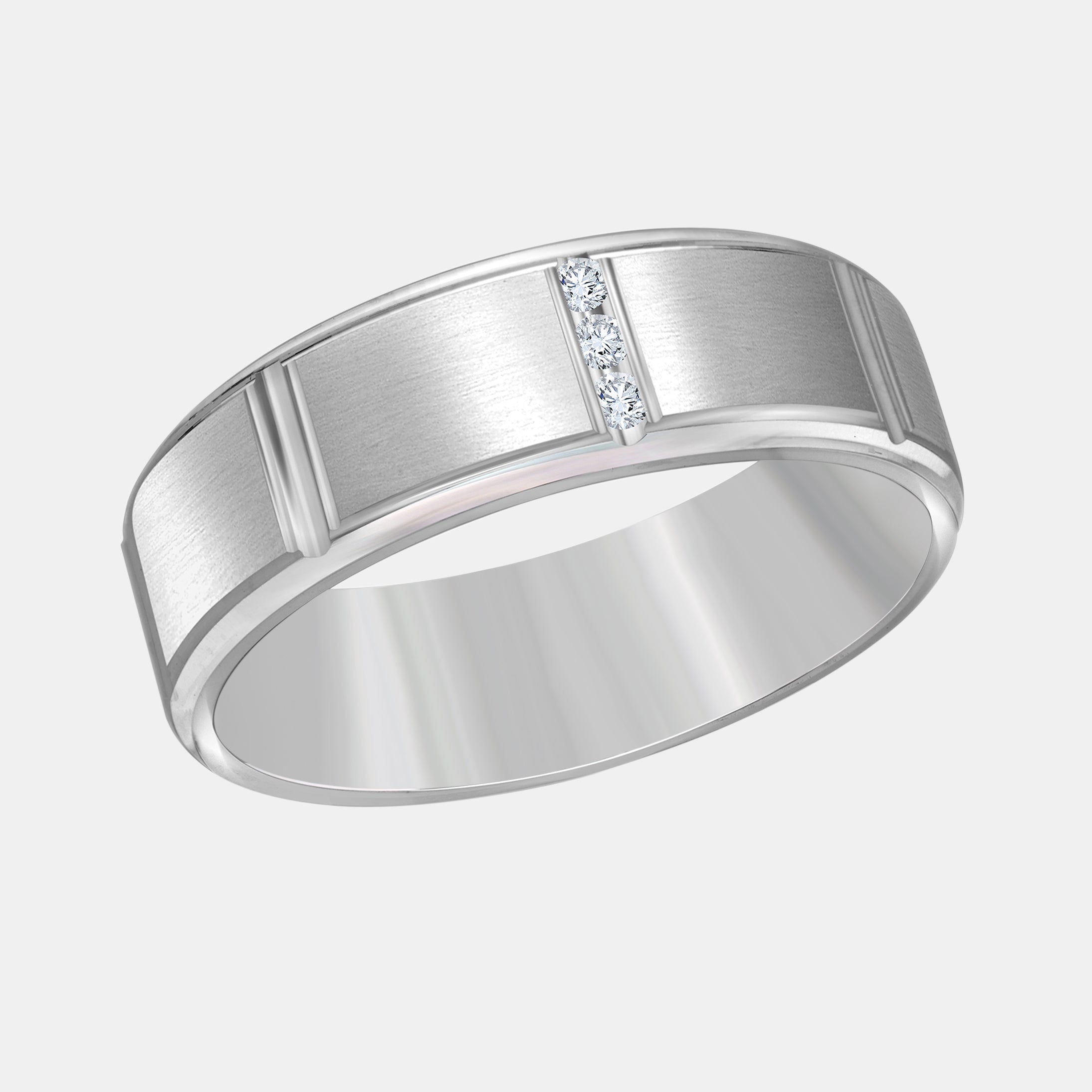 Round / 14K White Gold / D-F VS