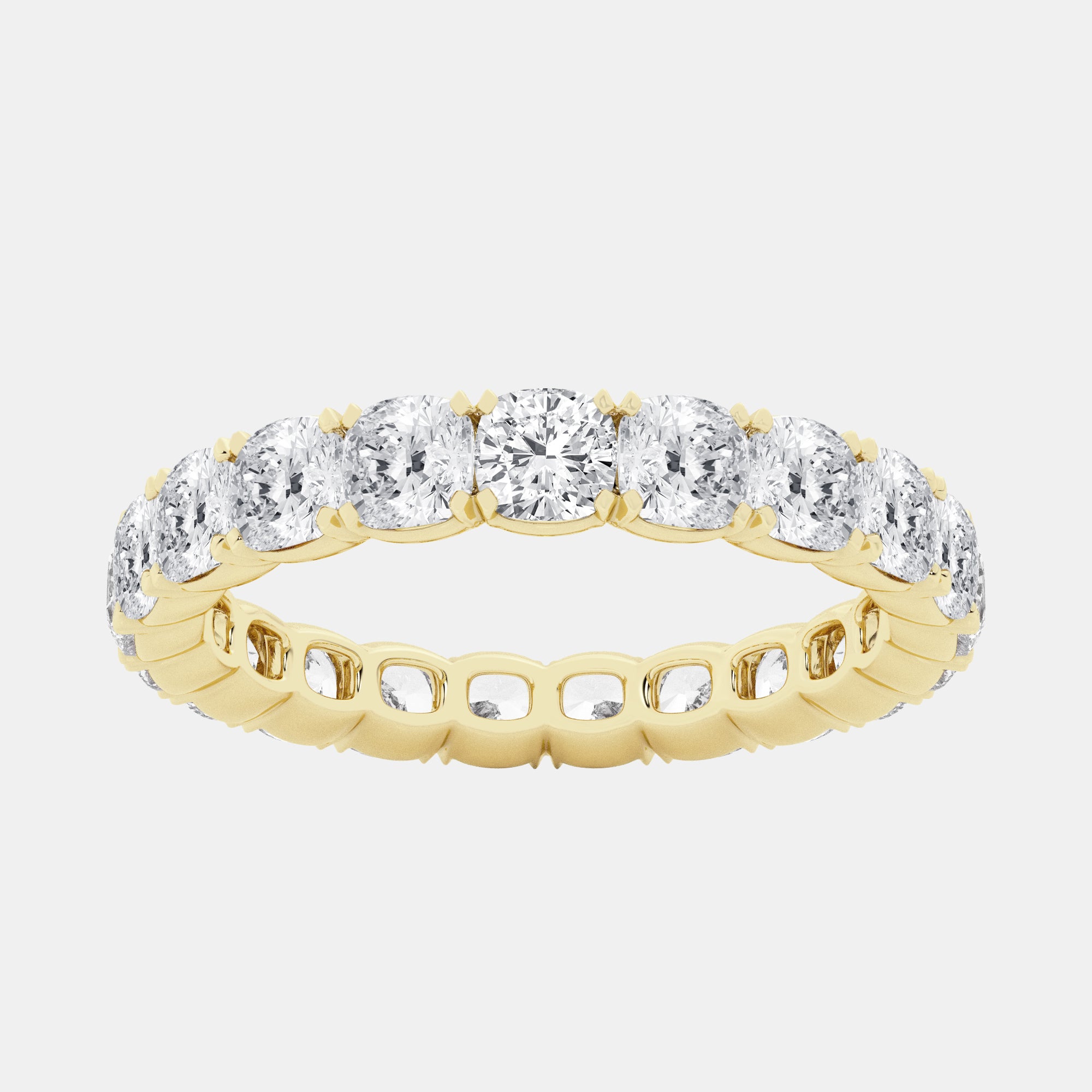 Cushion / 14K Yellow Gold / D-F VS