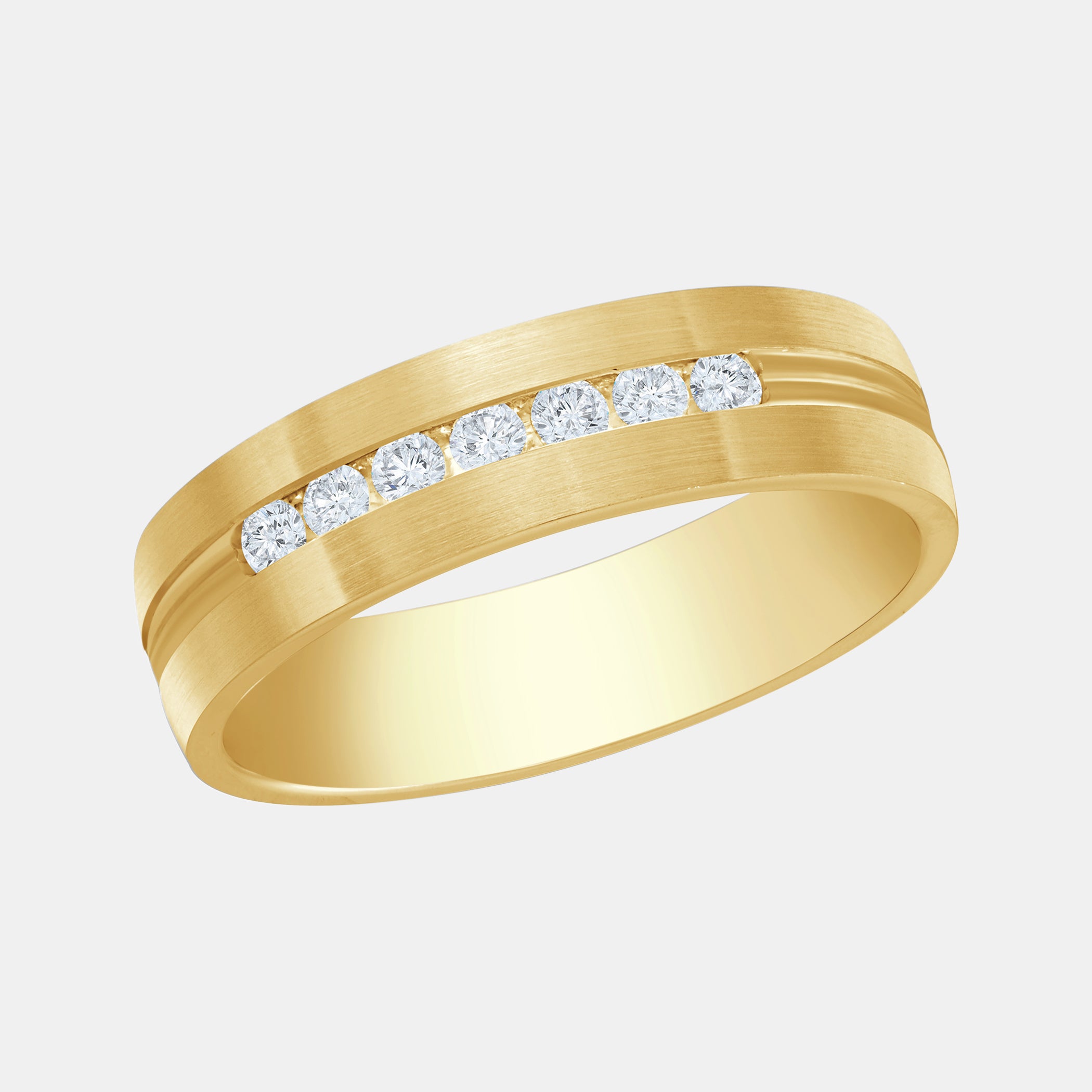 Round / 14K Yellow Gold / D-F  VS