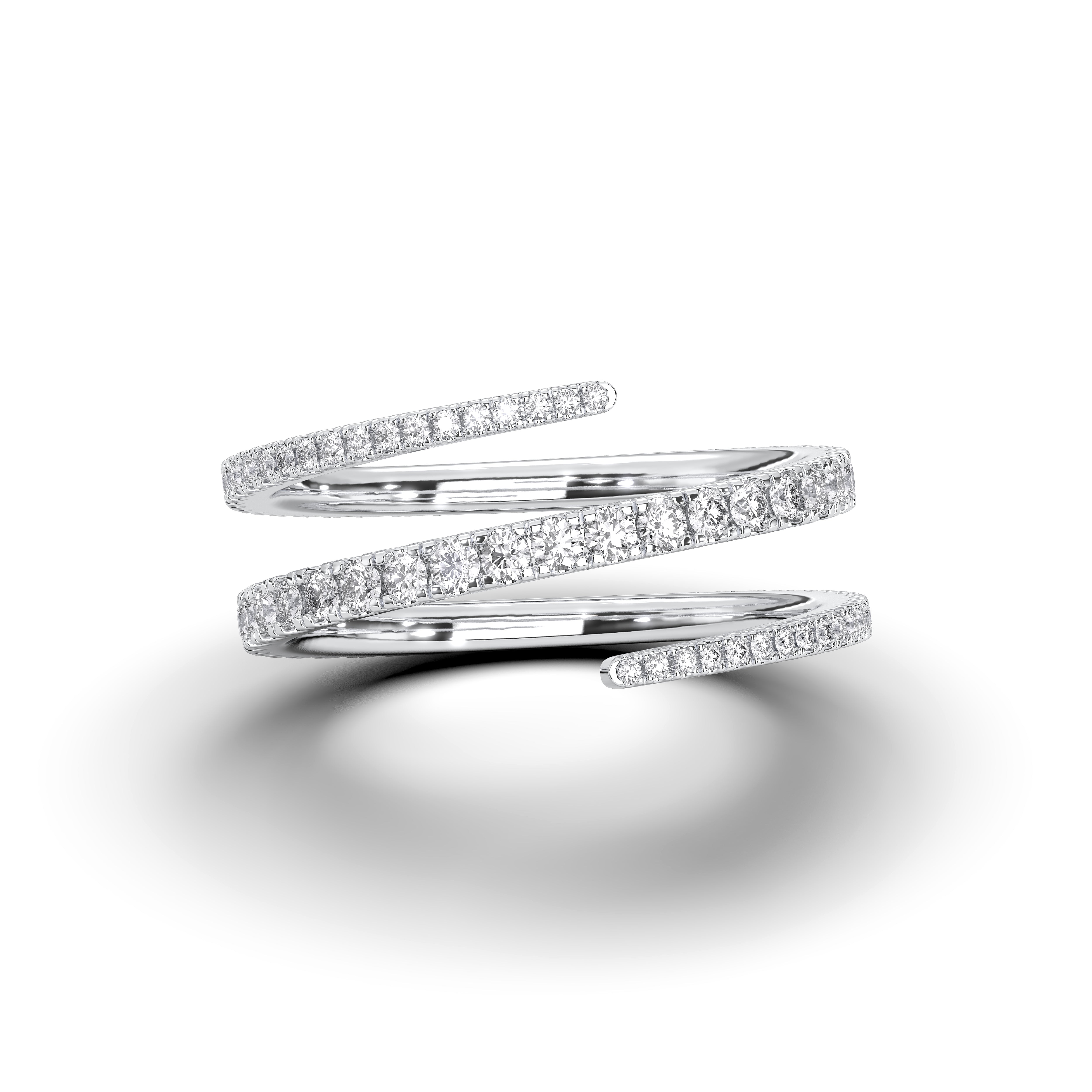 Round / 14K White Gold / D-F VS