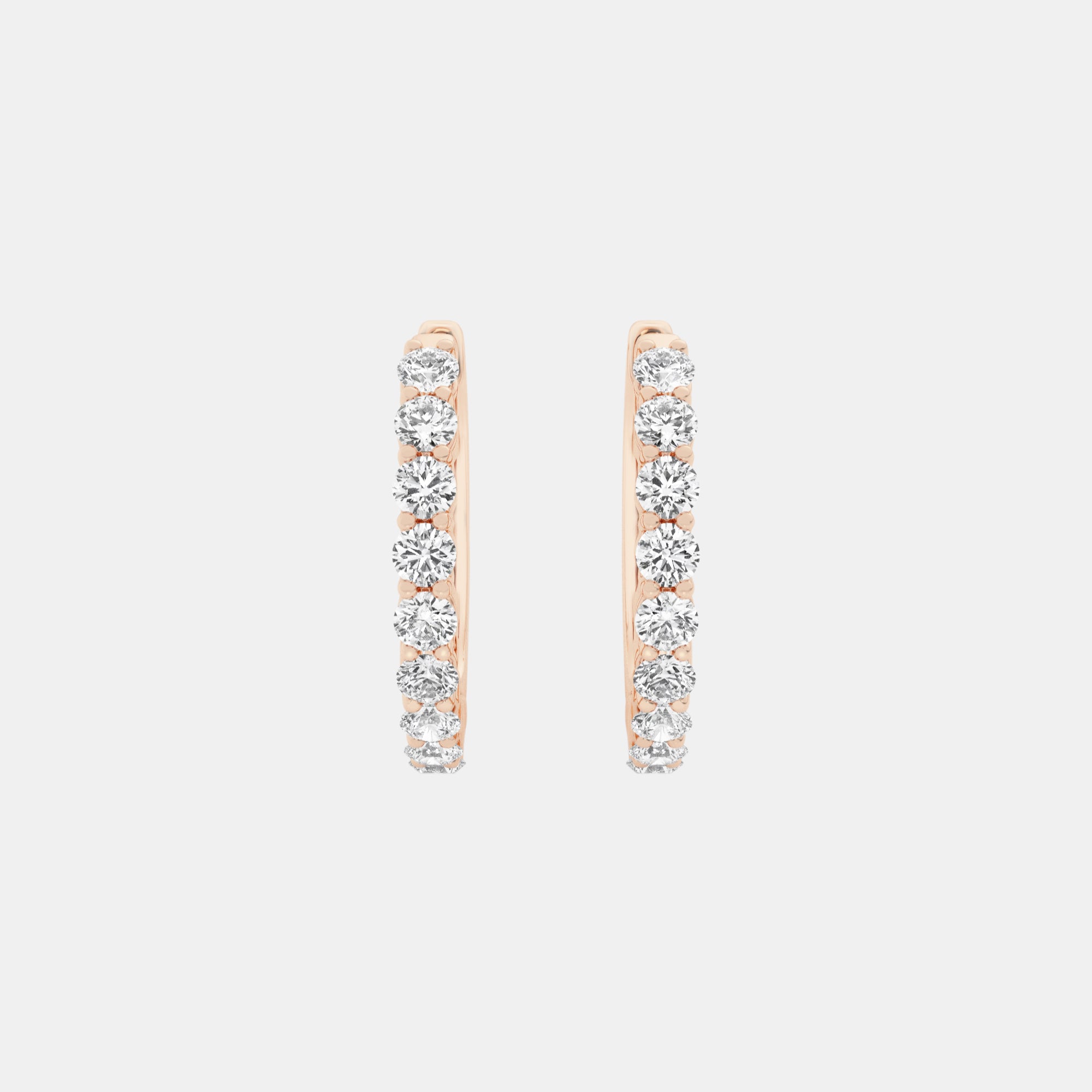 Round / 14K Rose Gold / D-F VS