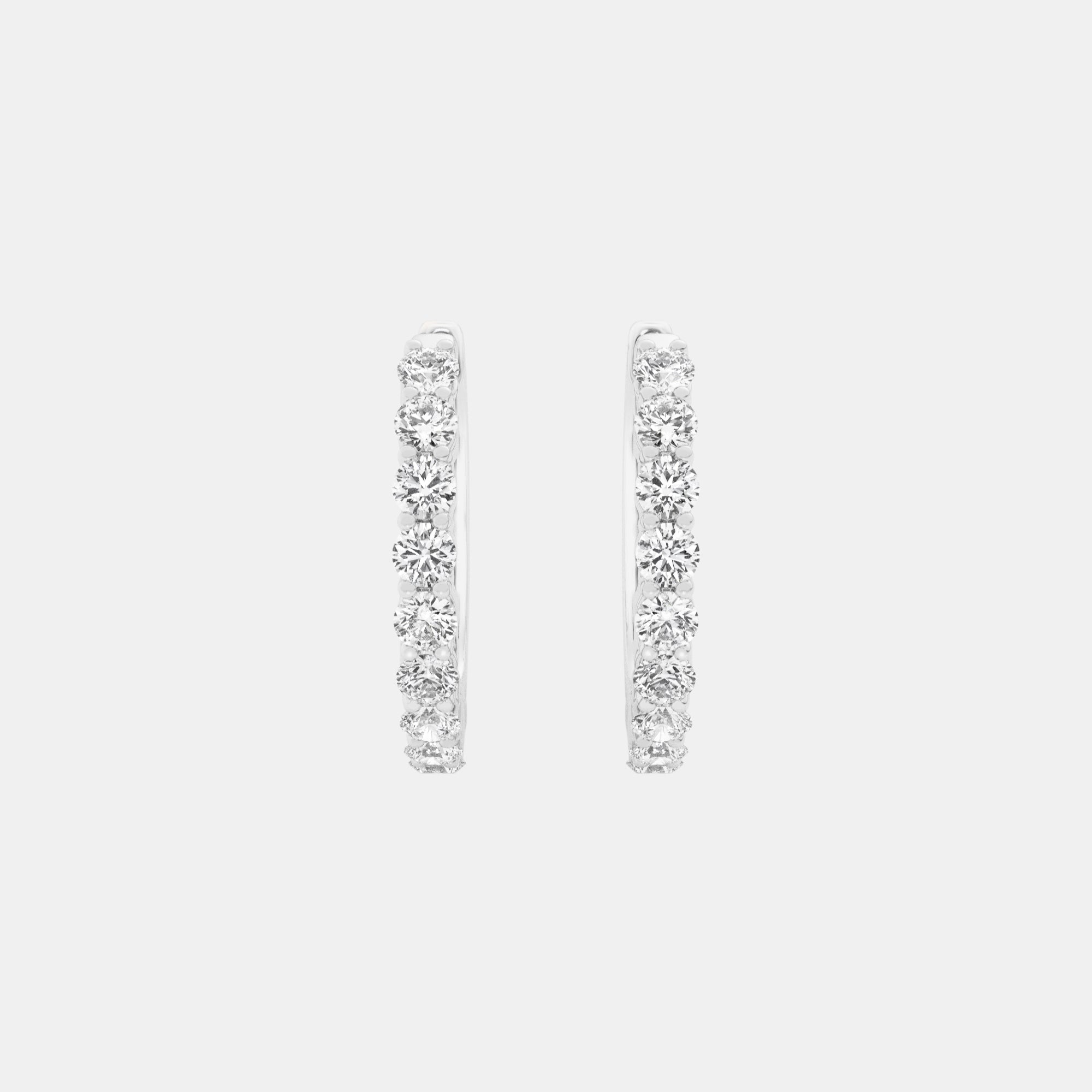 Round / 14K White Gold / D-F VS
