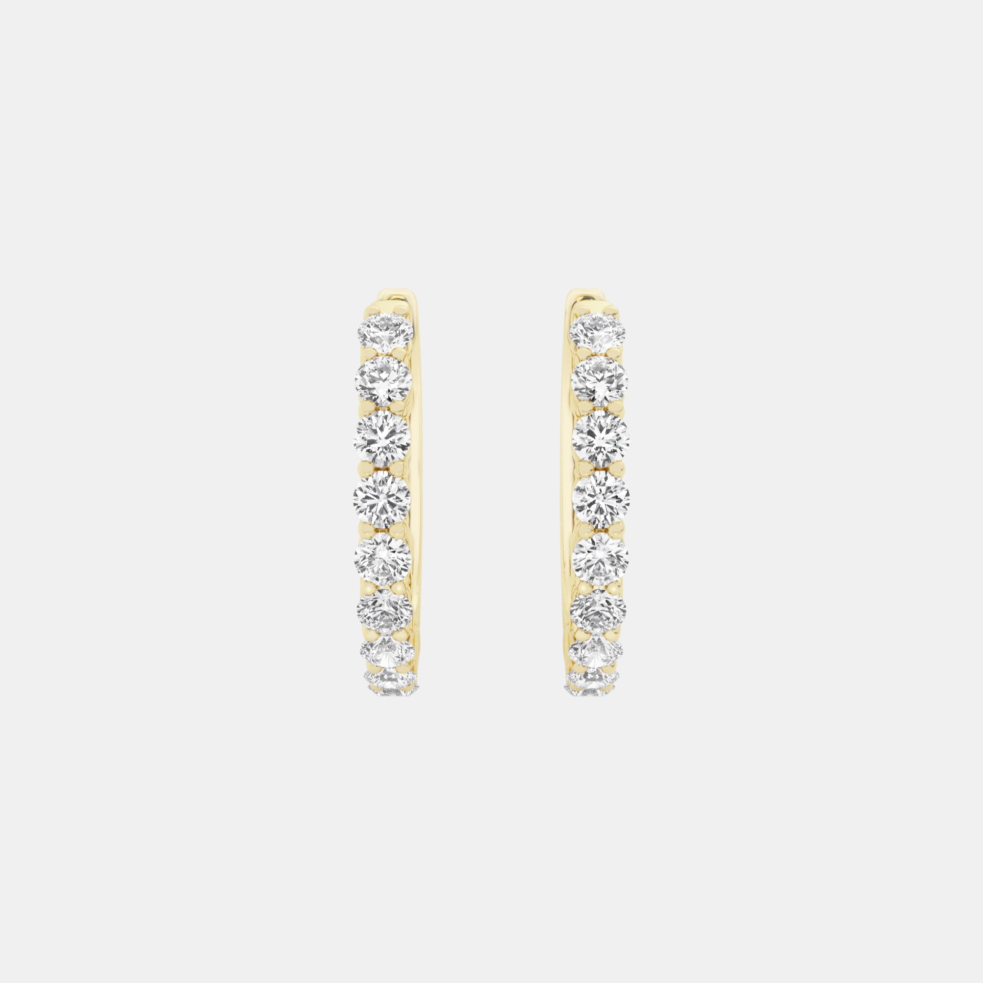 Round / 14K Yellow Gold / D-F VS