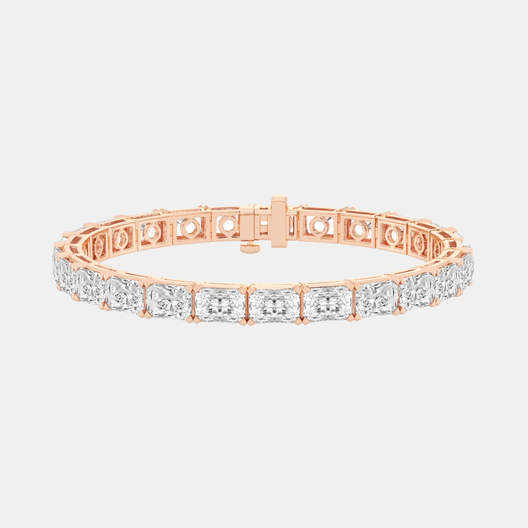 Radiant / 14K Rose Gold / D-F VS