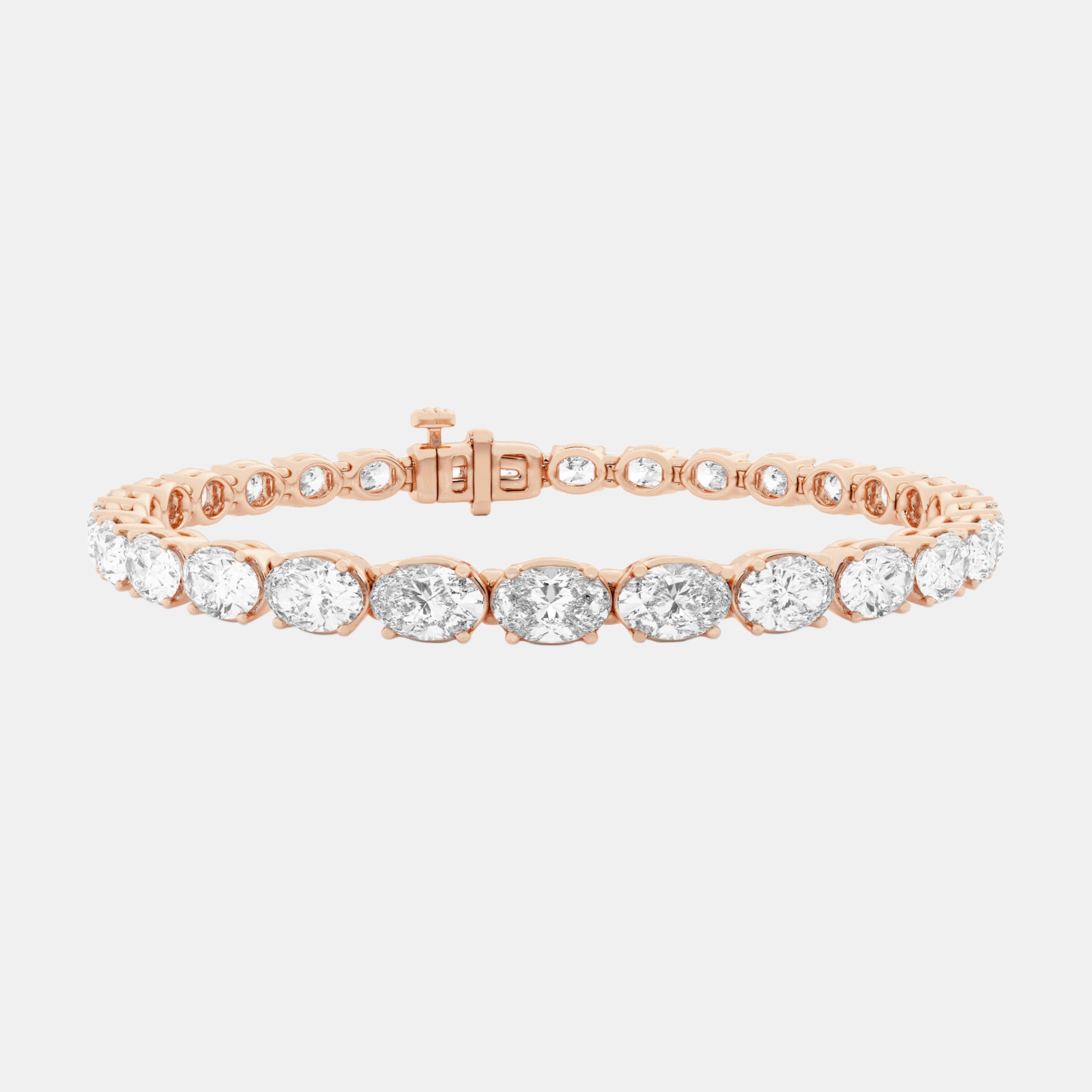 Oval / 14K Rose Gold / D-F VS