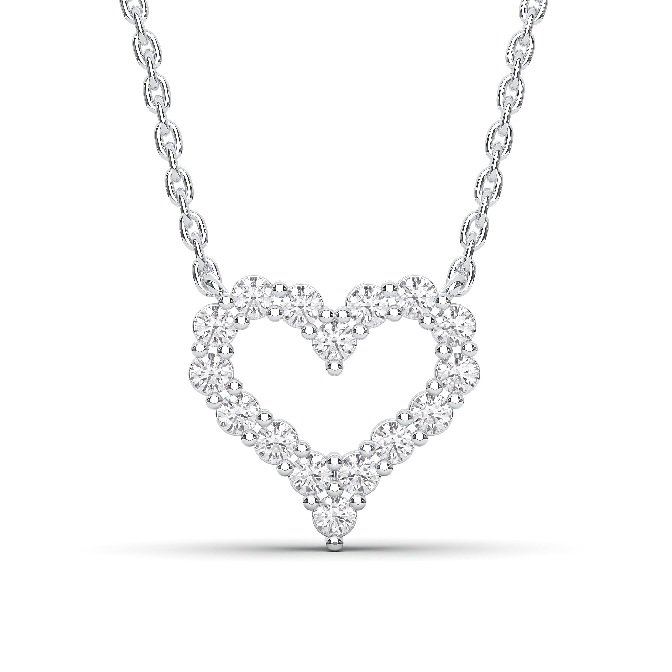 Round / 14K White Gold / D-F VS