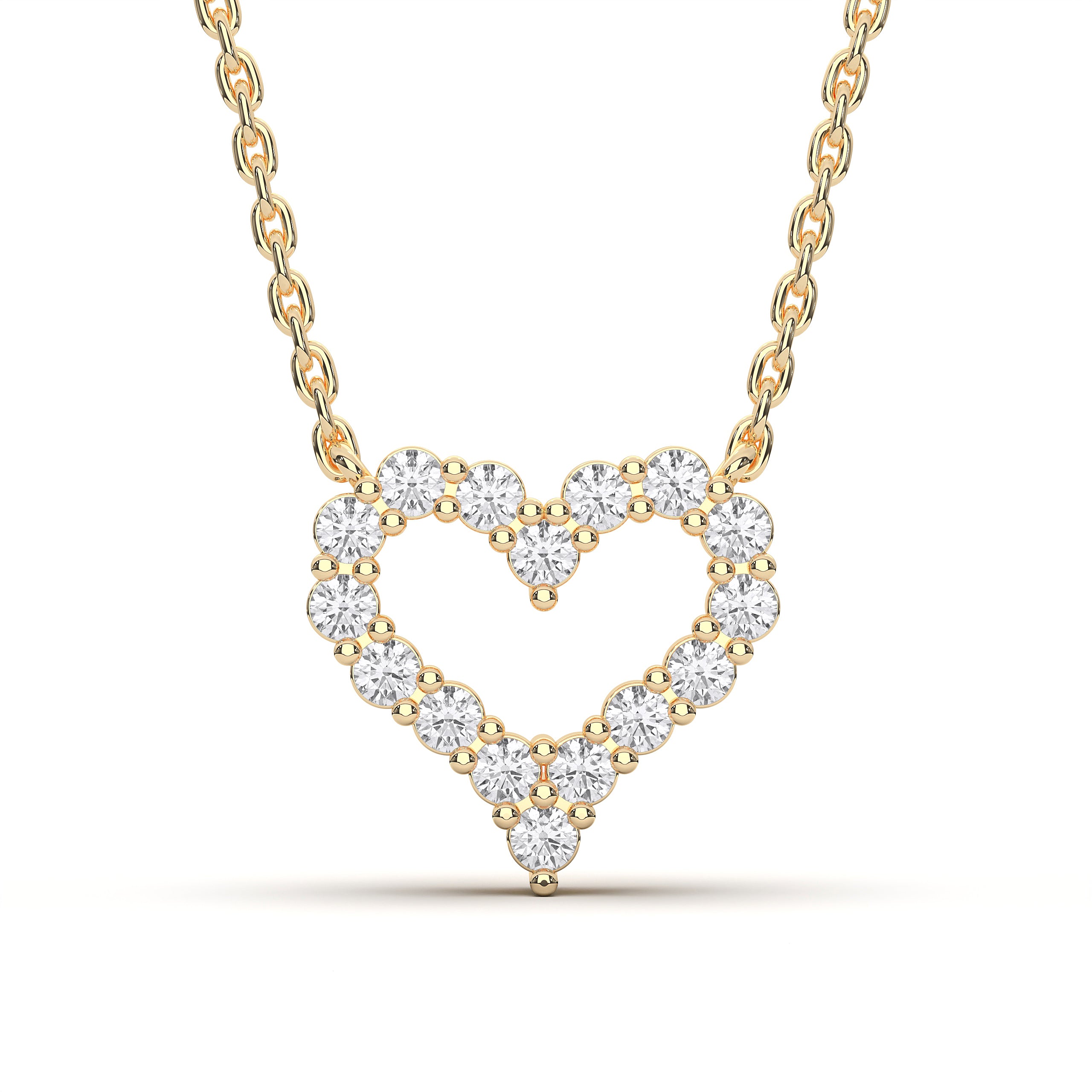 Round / 14K Yellow Gold / D-F VS