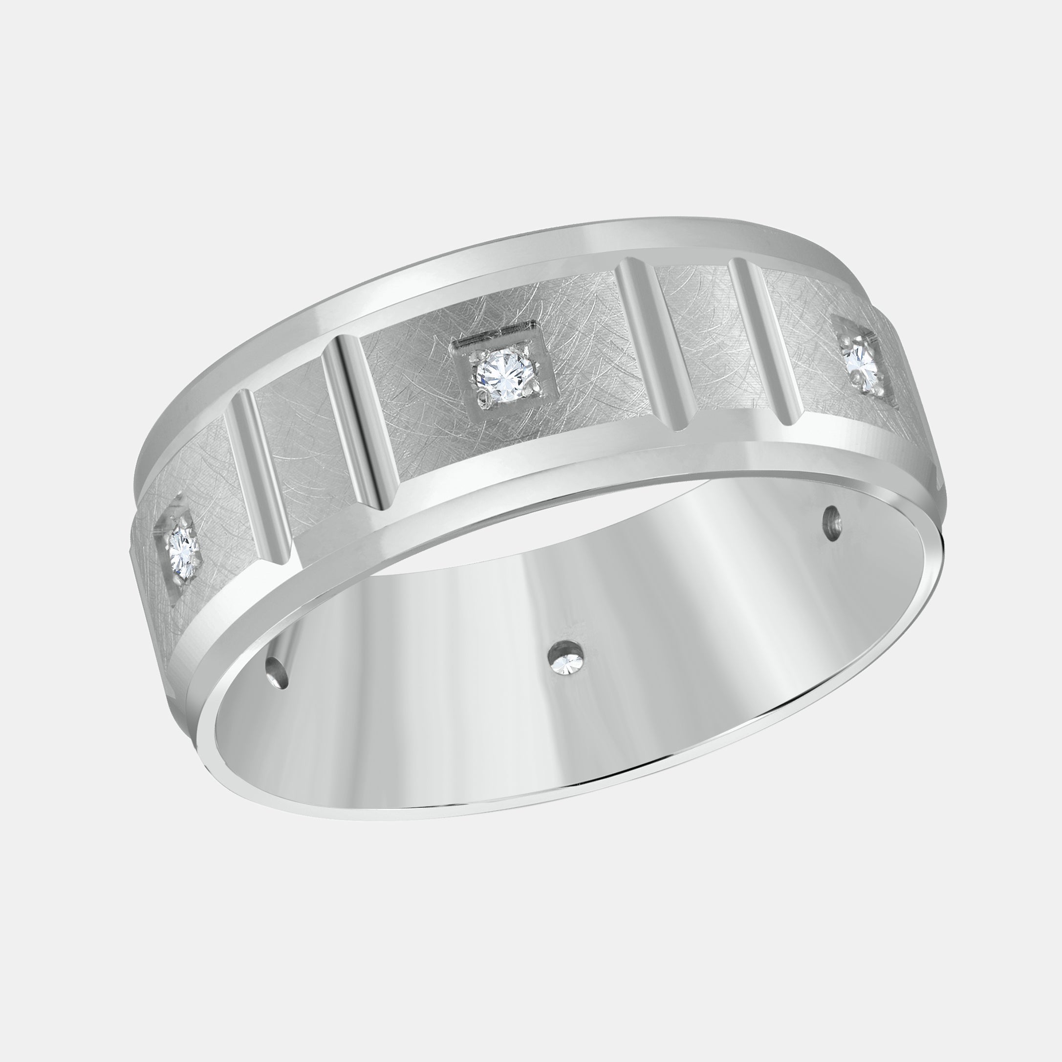 Round / 14K White Gold / D-F VS