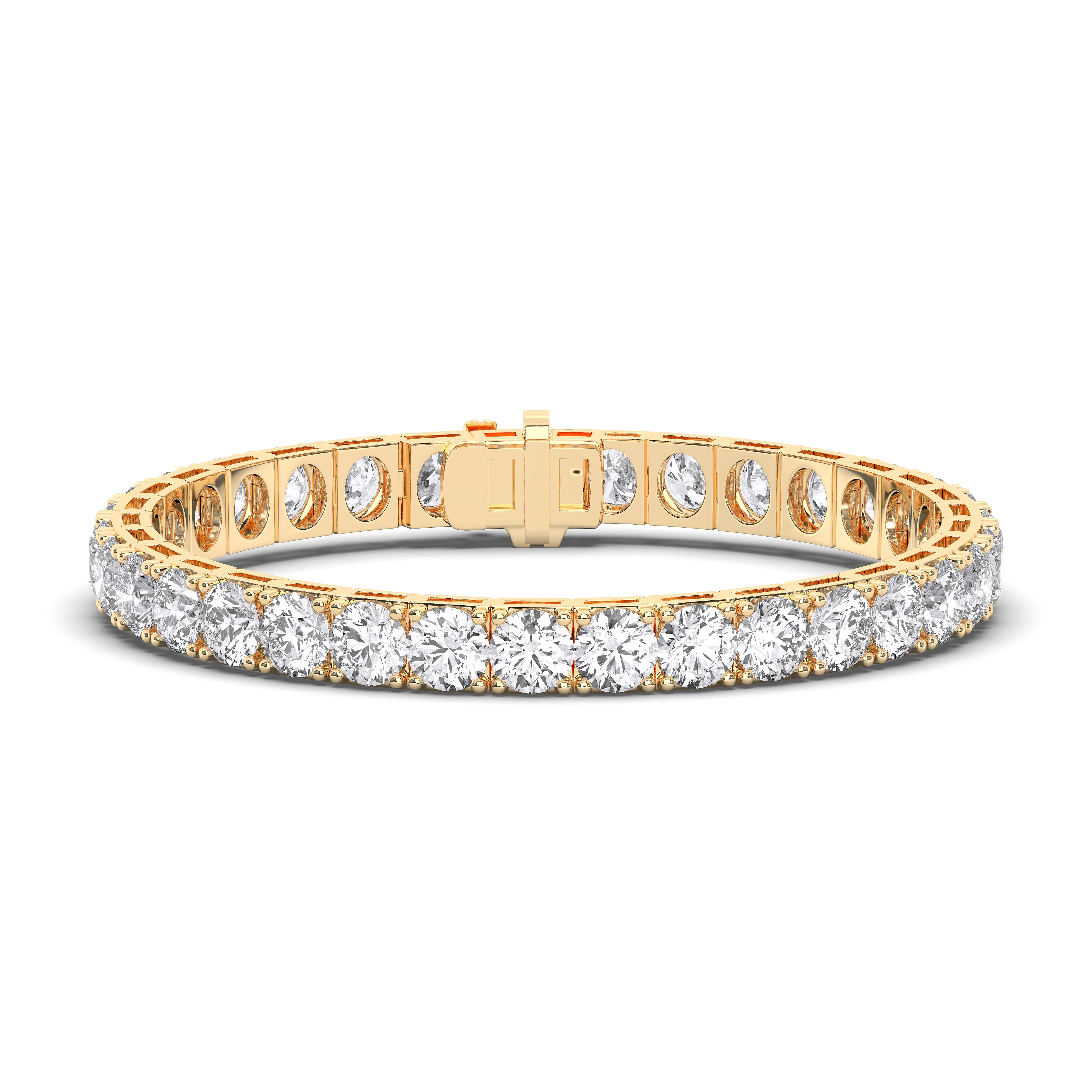 Round / 14K Yellow Gold / D-F VS