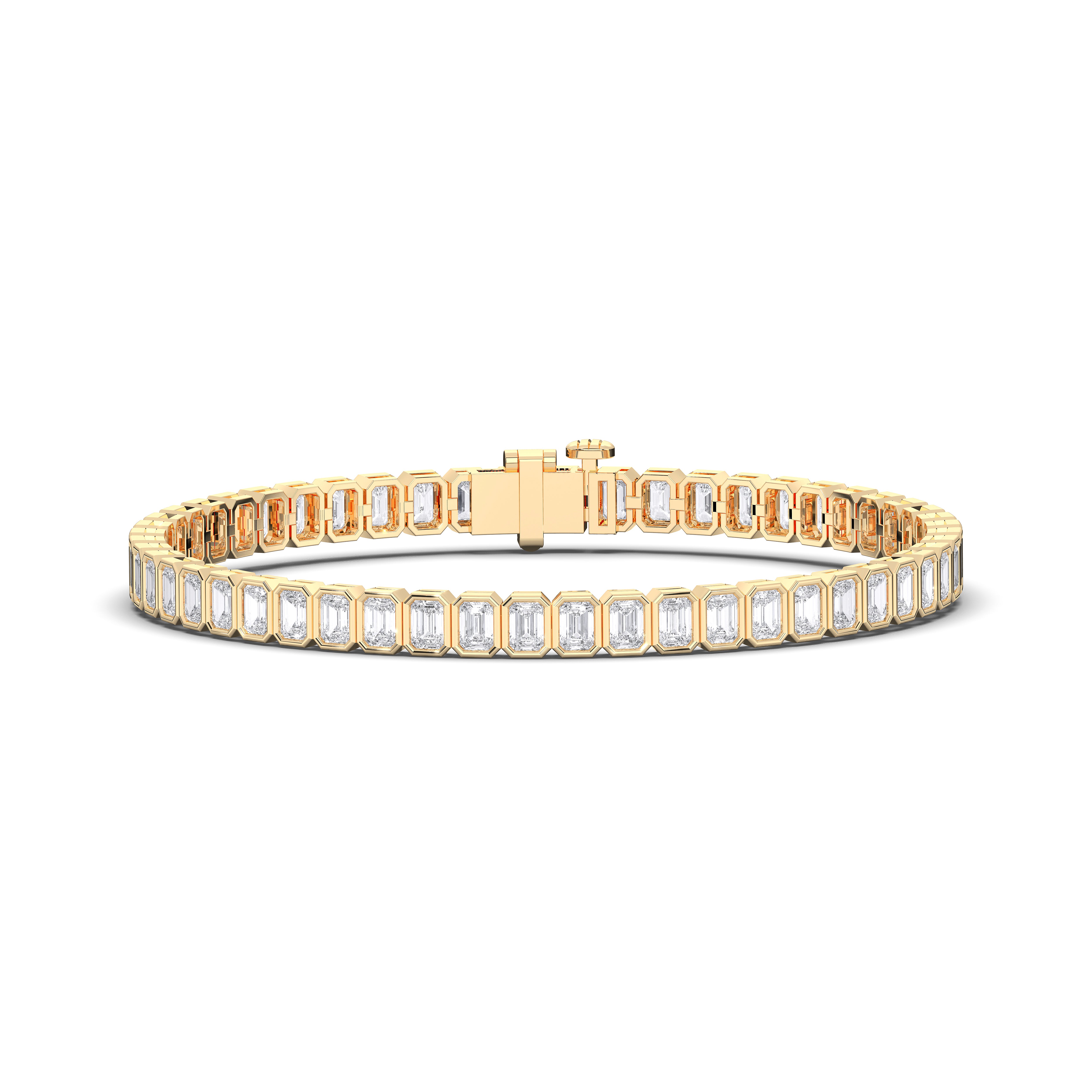 Emerald / 14K Yellow Gold / D-F VS