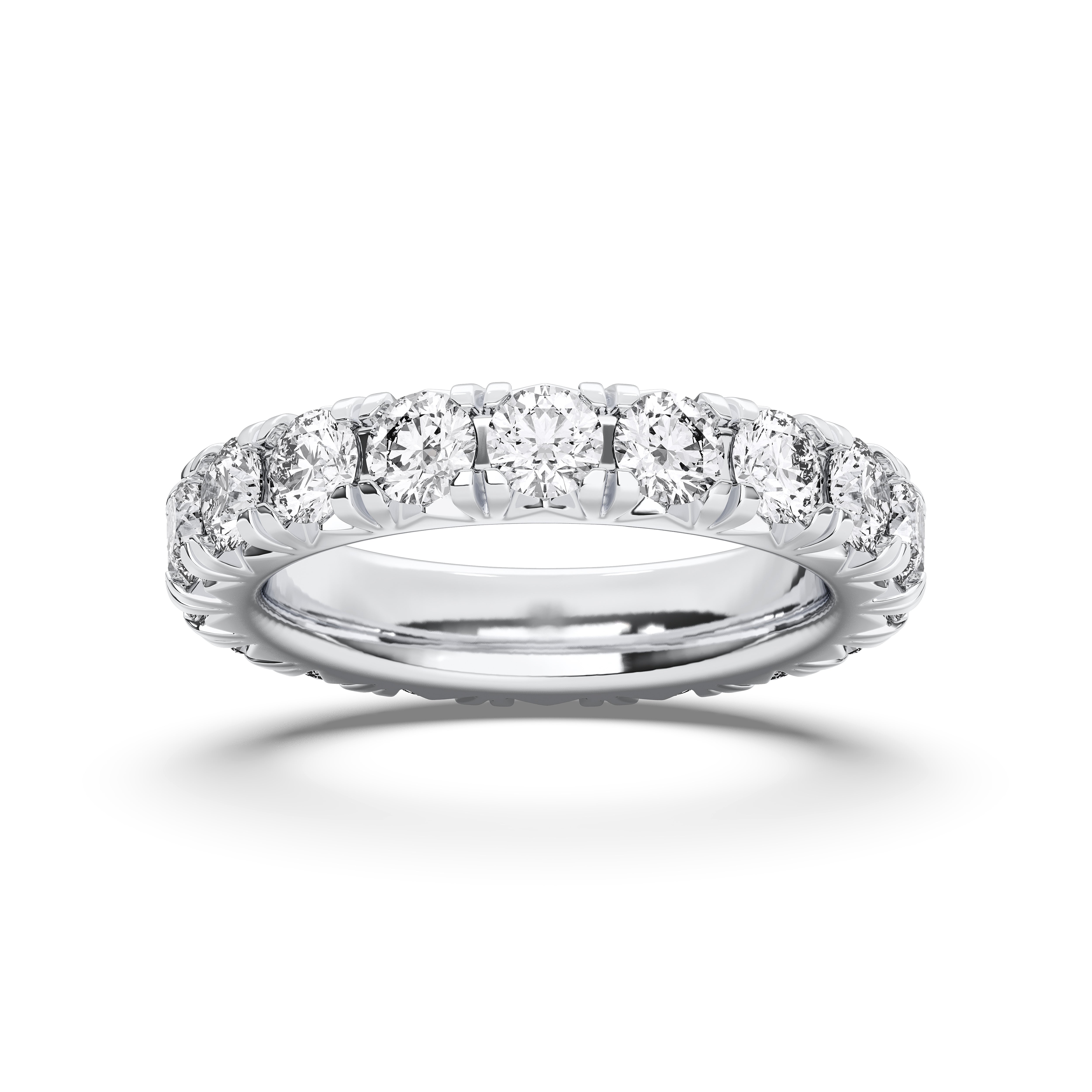 Round / 14K White Gold / D-F VS