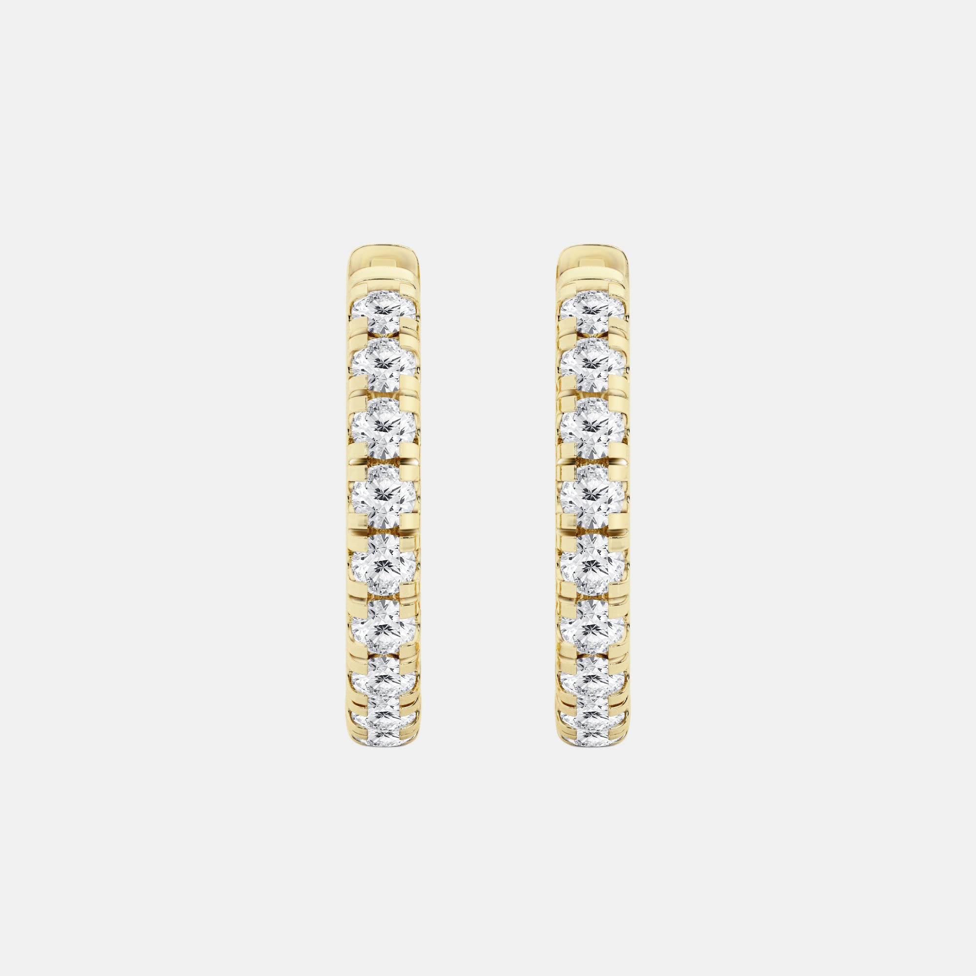 Round / 14K Yellow Gold / D-F VS