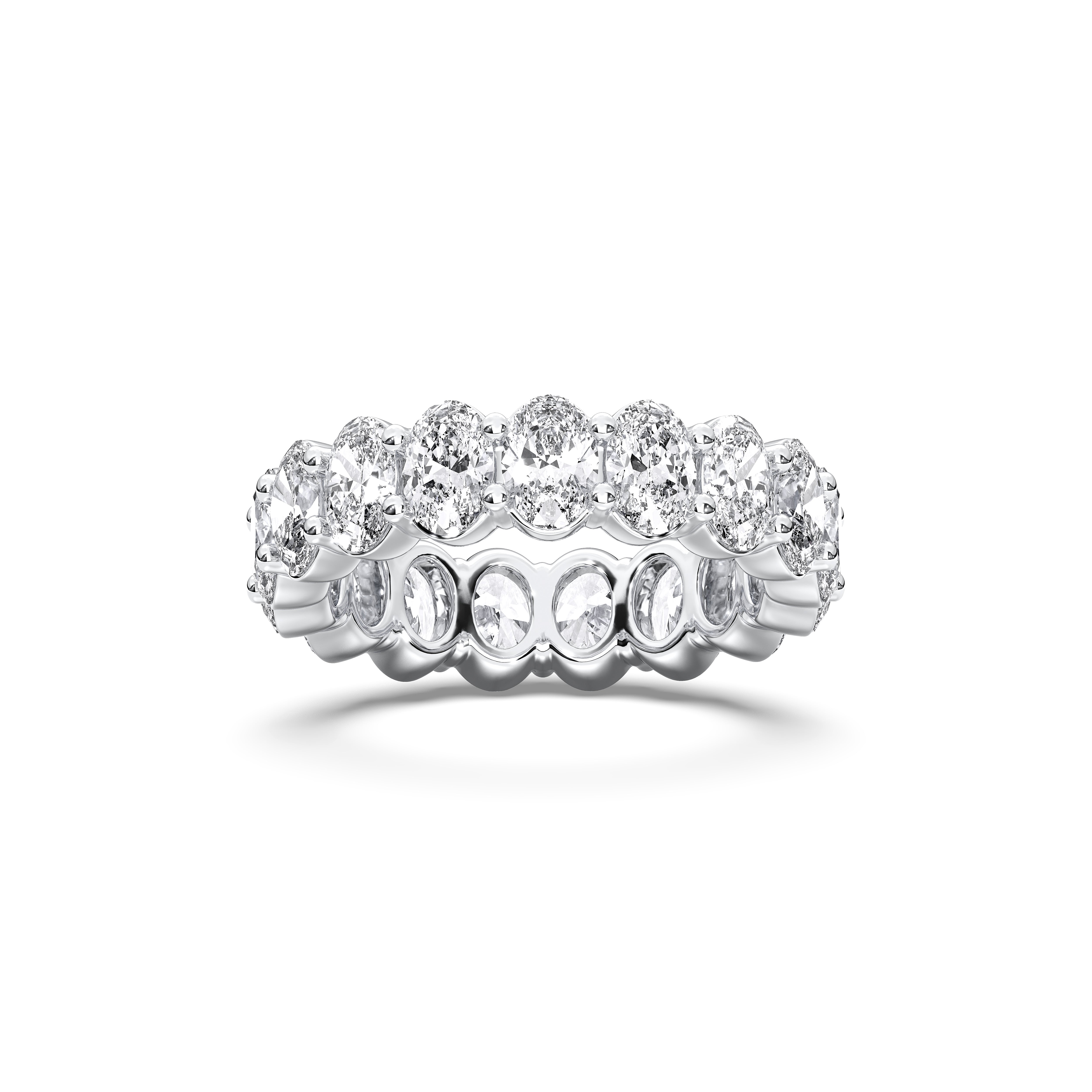 Oval / 14K White Gold / D-F VS