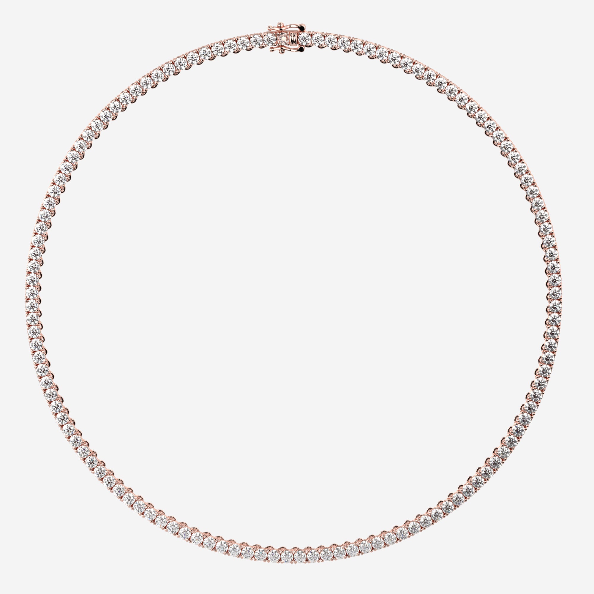 Round / 14K Rose Gold / D-F VS