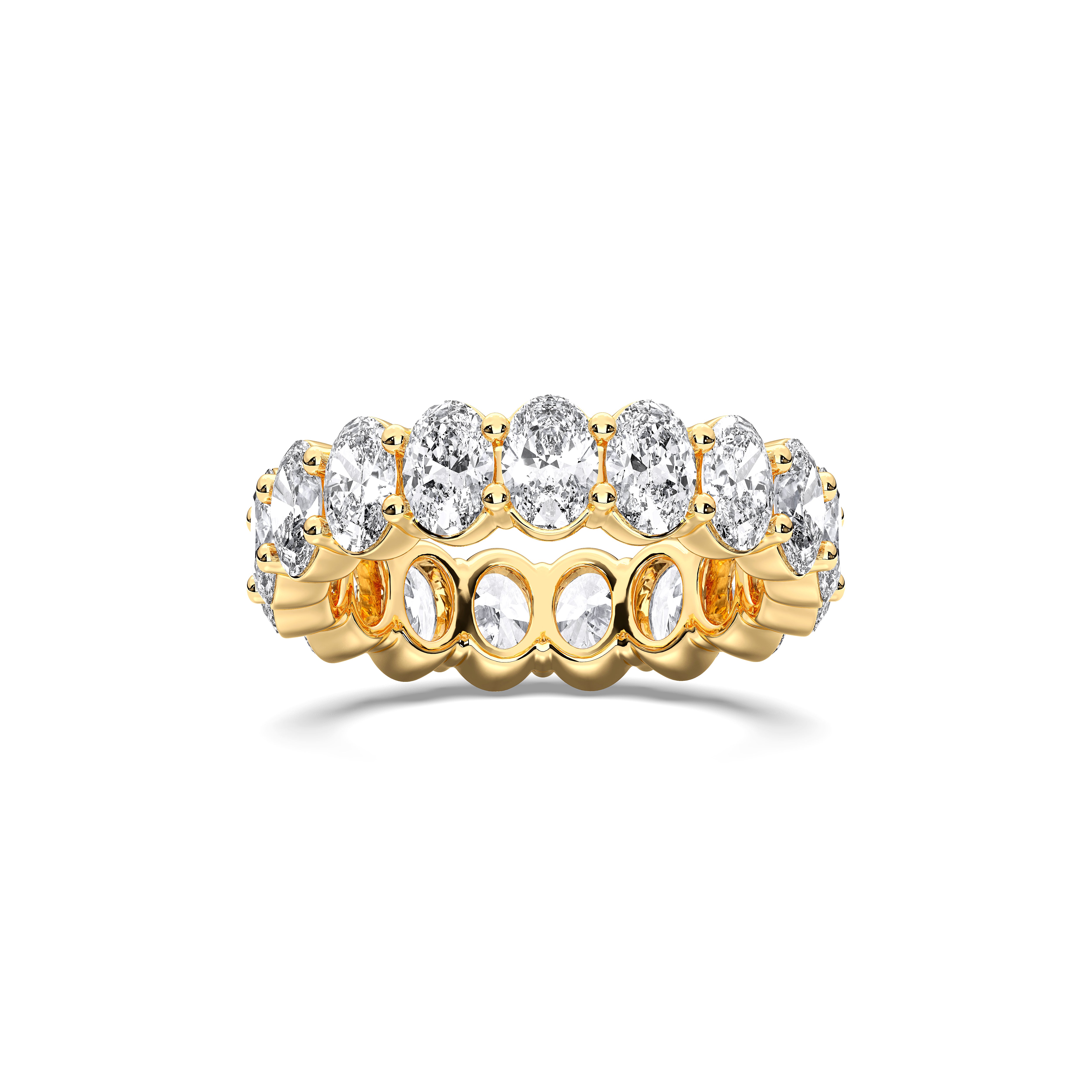 Oval / 14K Yellow Gold / D-F VS