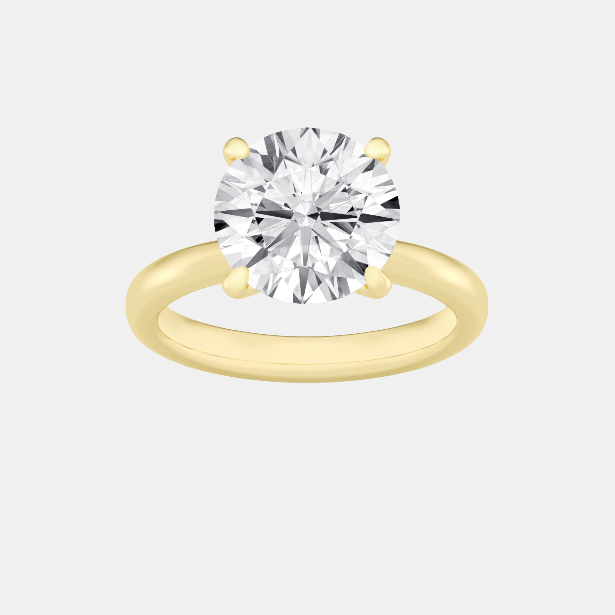 Round / 14K Yellow Gold