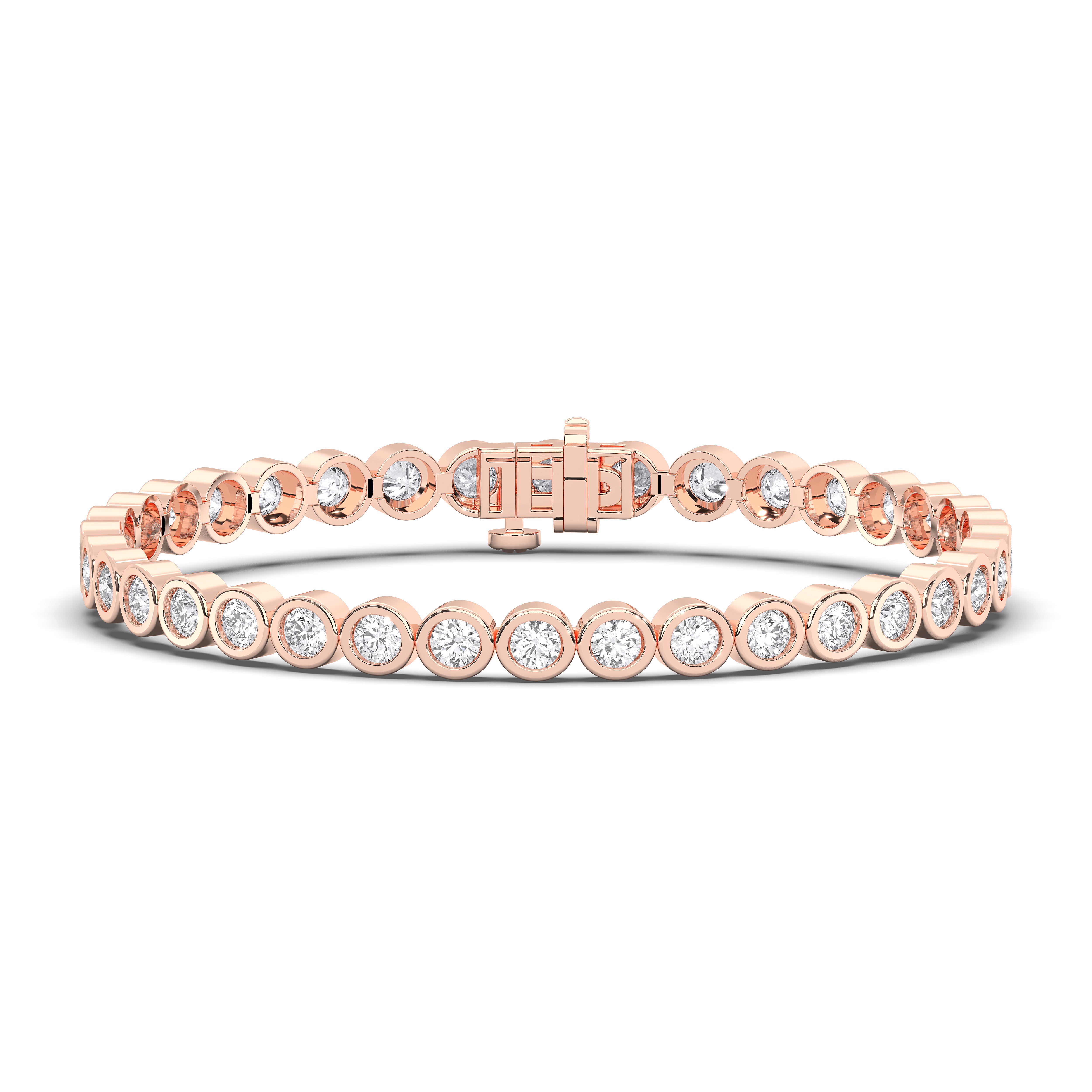 Round / 14K Rose Gold / D-F VS