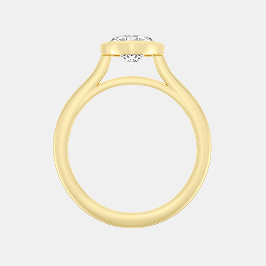Bombay Bezel Set Solitaire Engagement Ring