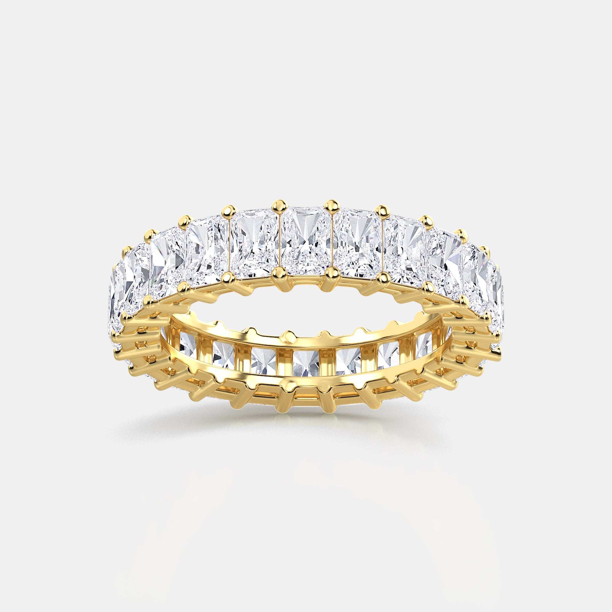 Radiant / 14K Yellow Gold / D-F VS
