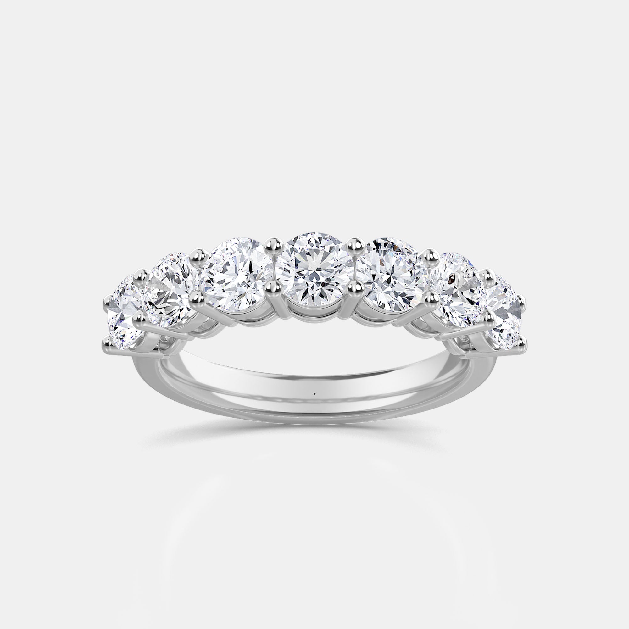 Round / 14K White Gold / D-F VS
