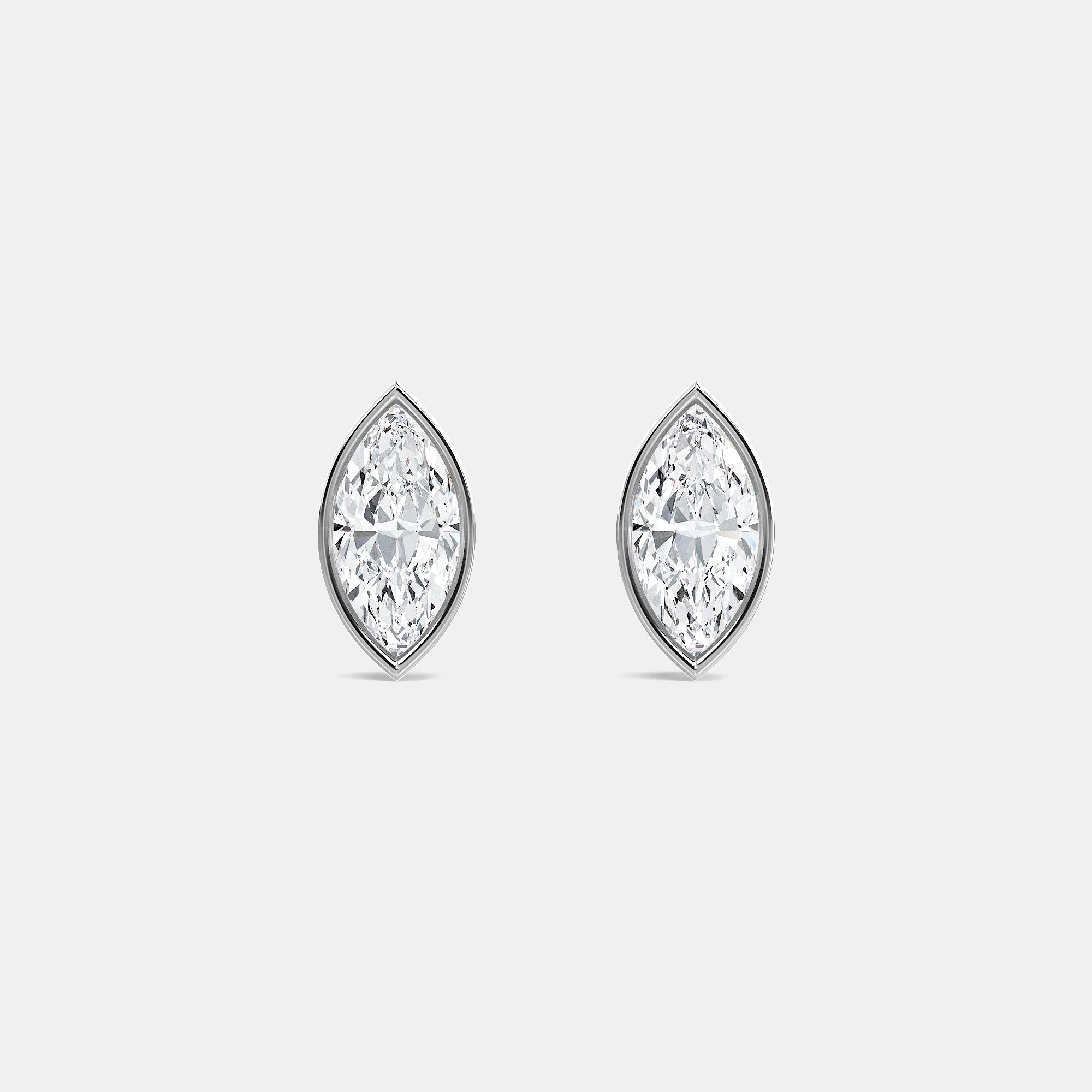 Marquise / 14K White Gold / D-F VS