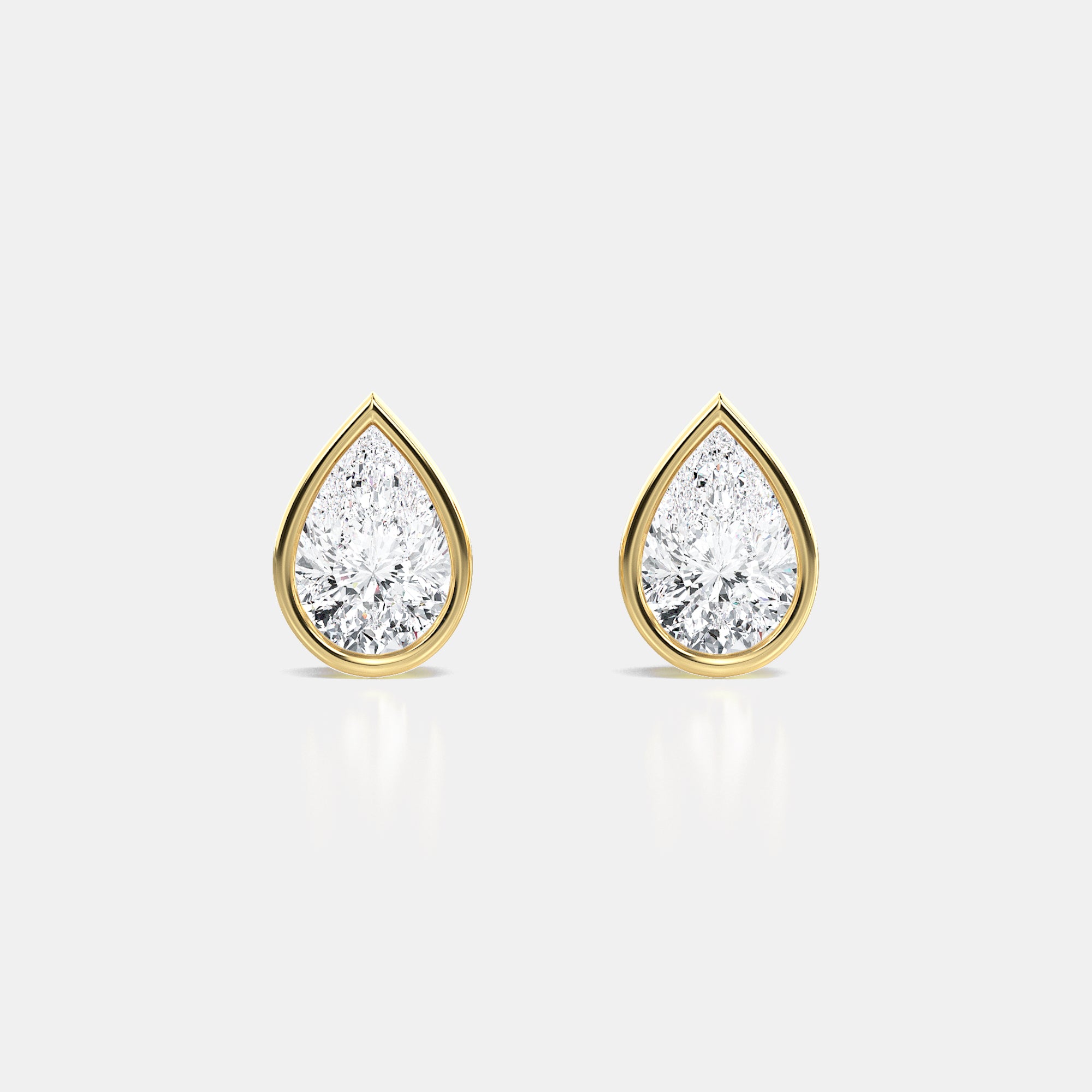 Pear / 14K Yellow Gold / D-F VS
