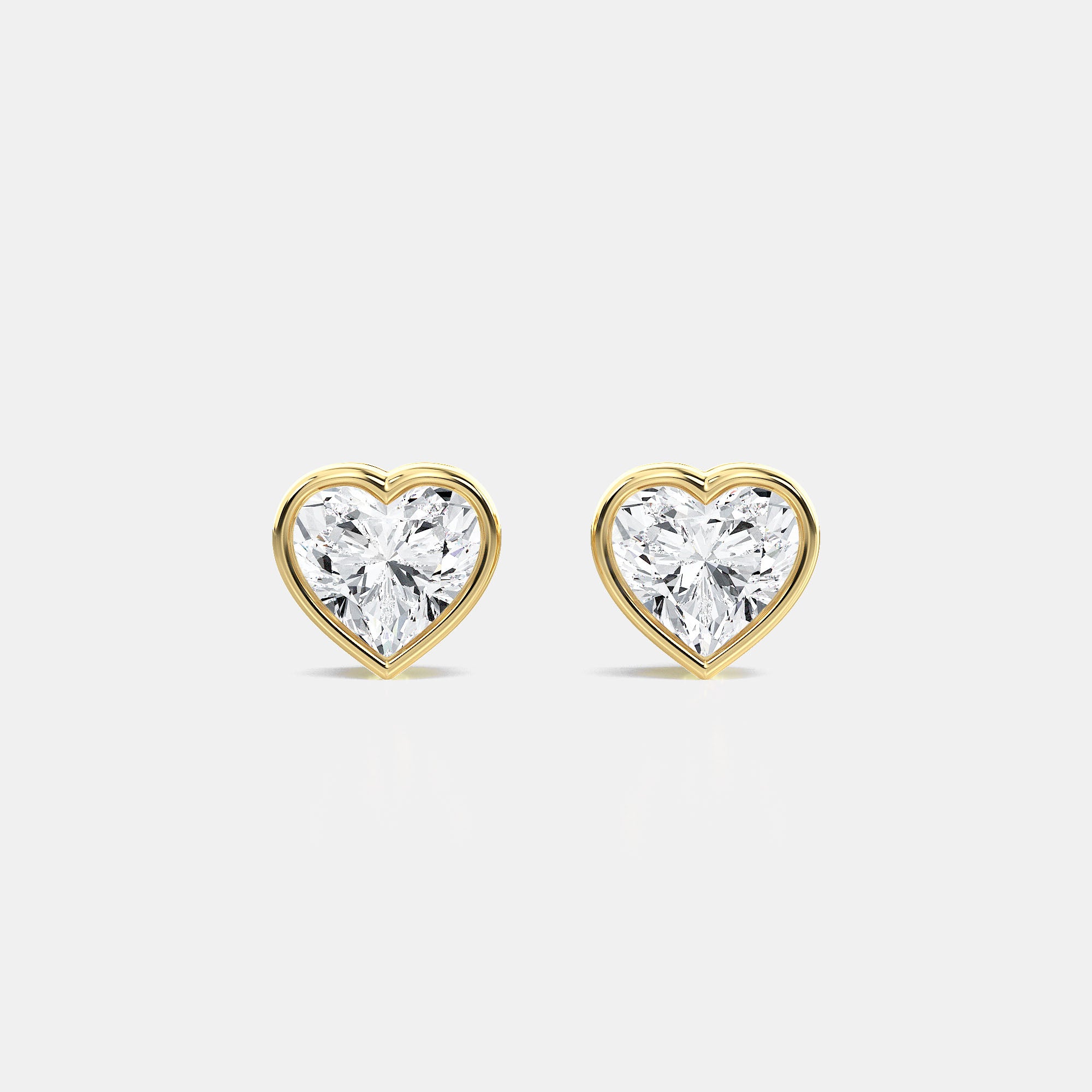 Heart / 14K Yellow Gold / D-F VS