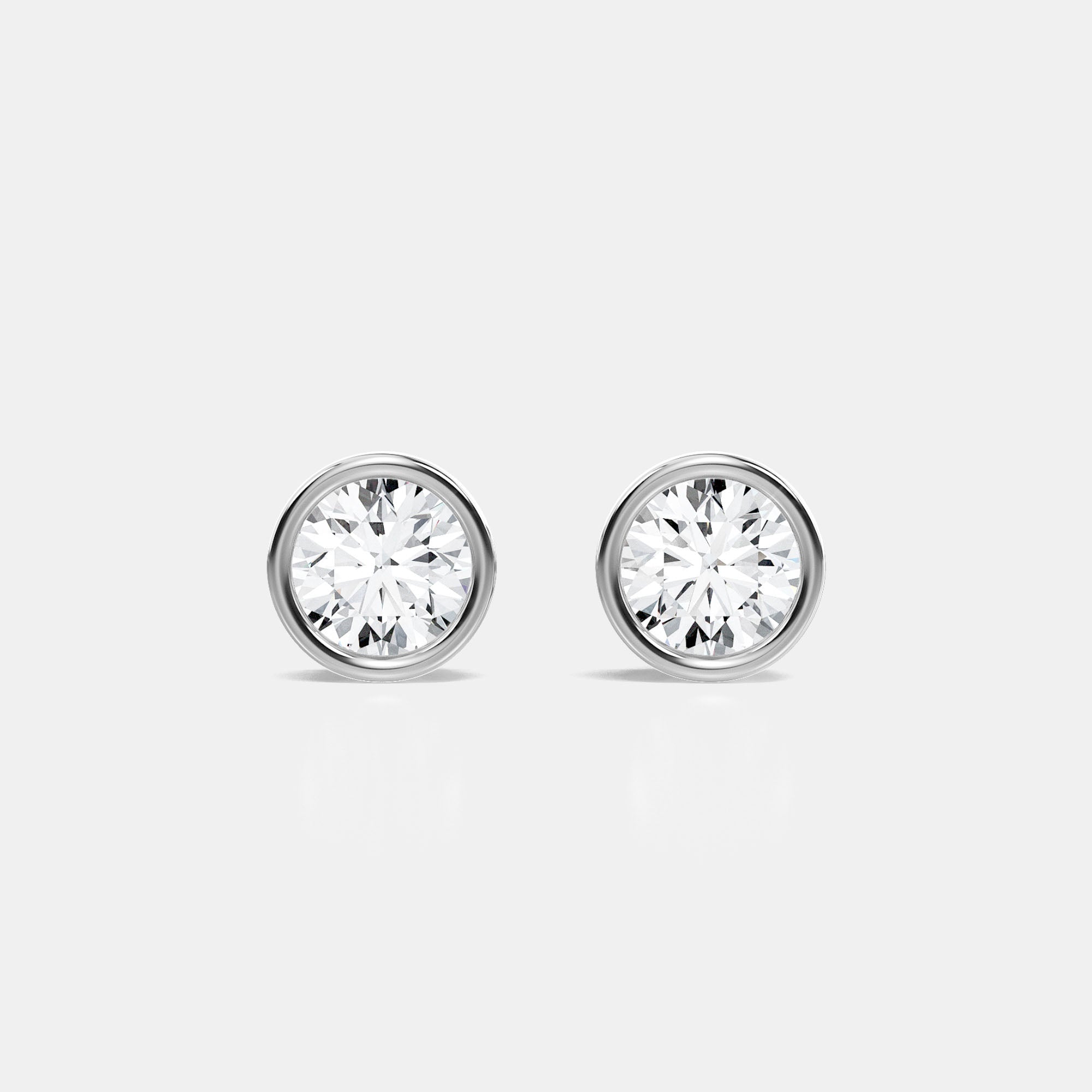 Round / 14K White Gold / D-F VS