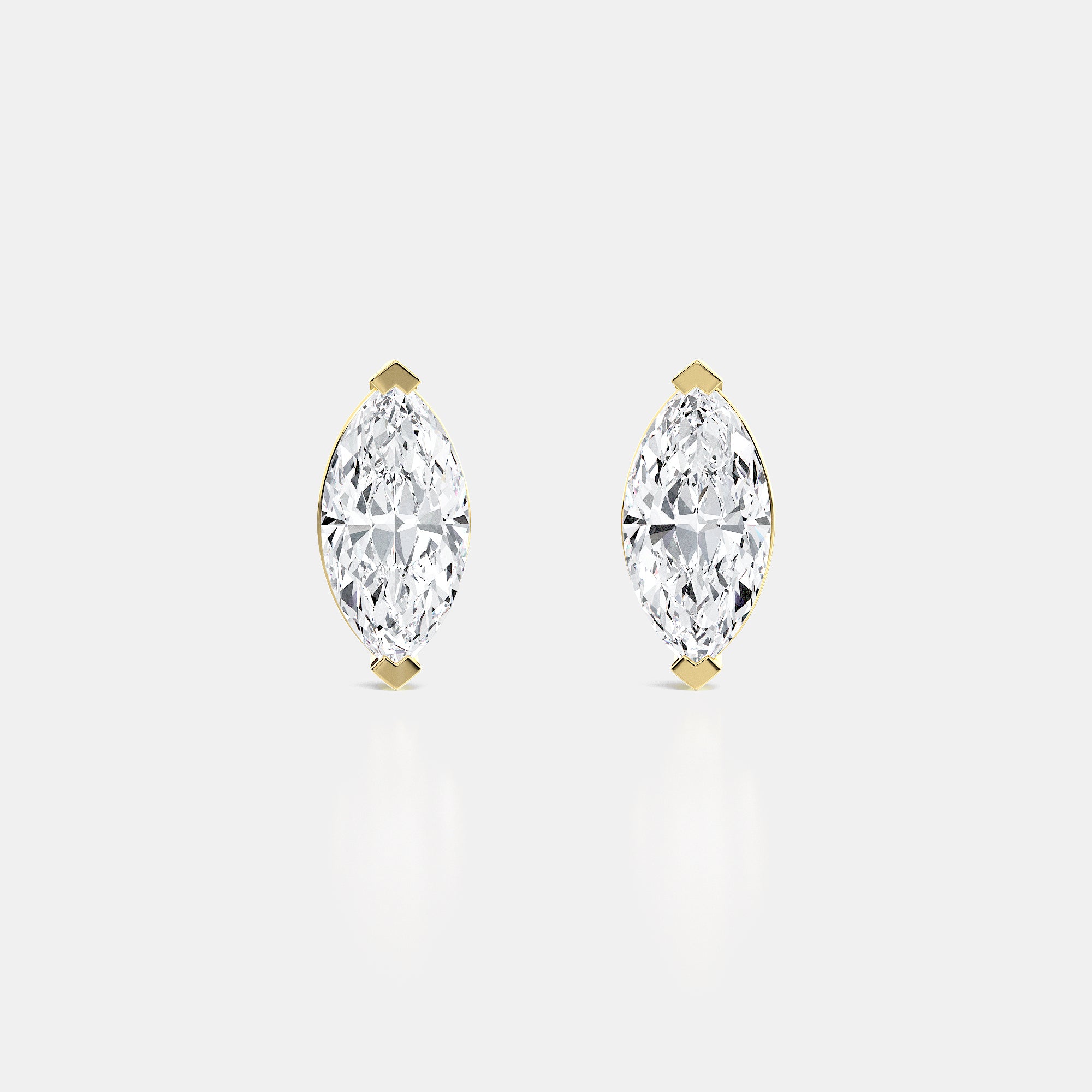 Marquise / 14K Yellow Gold / D-F VS
