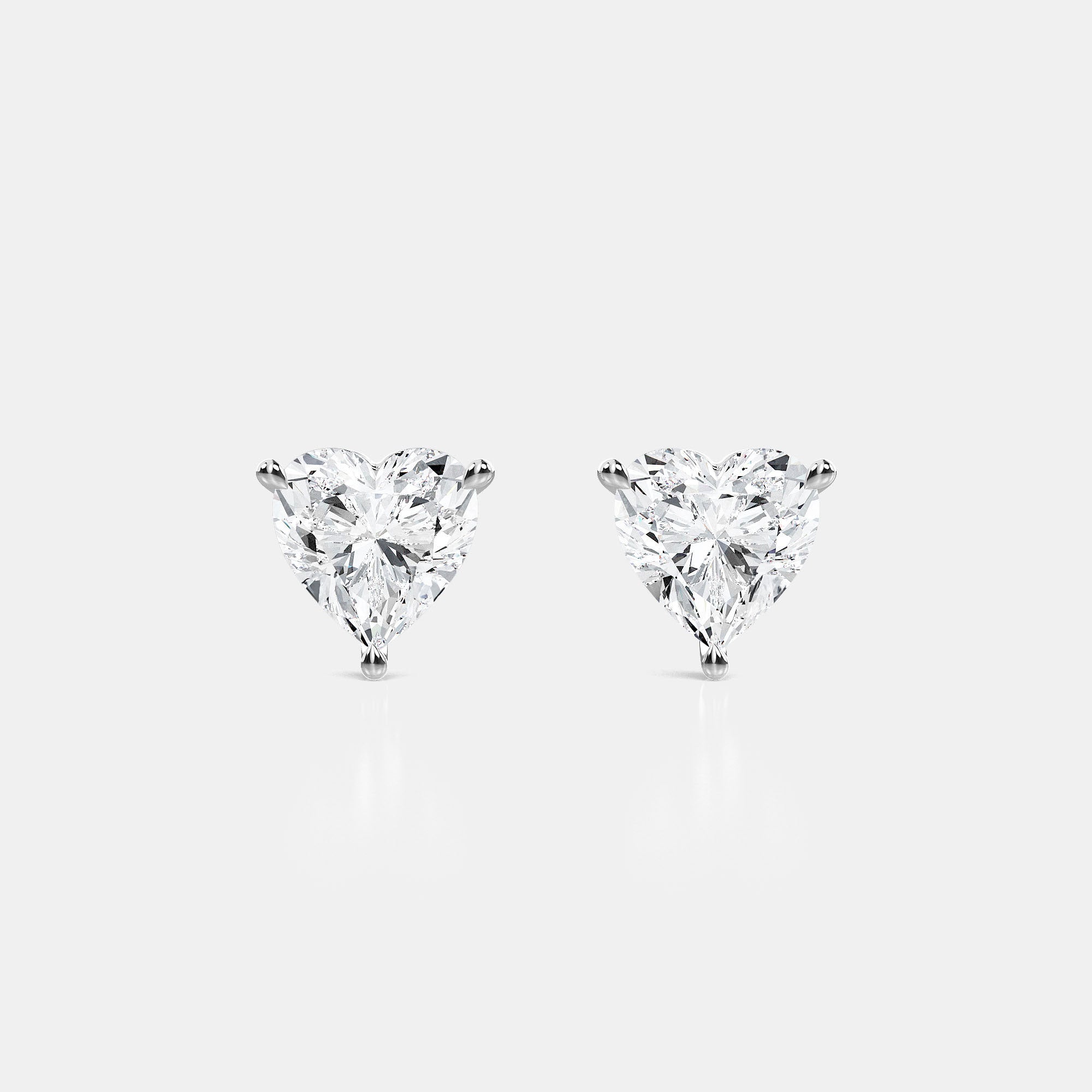 Heart / 14K White Gold / D-F VS