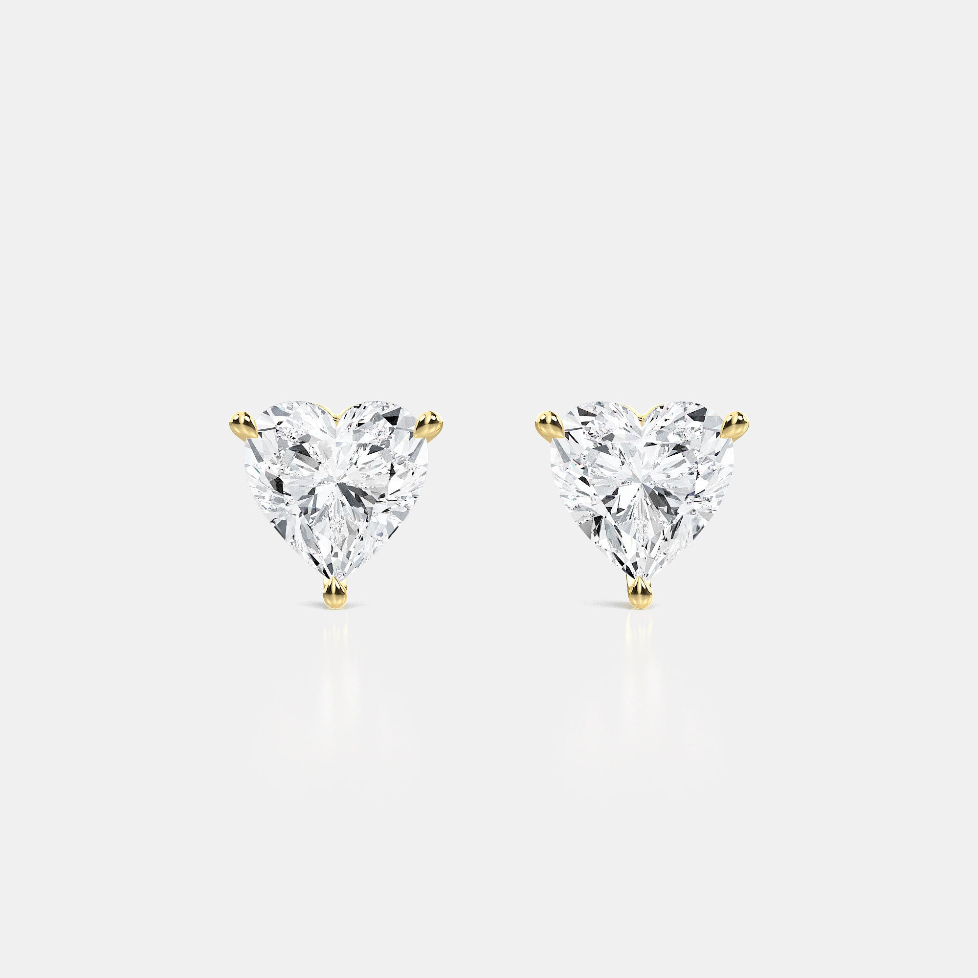 Heart / 14K Yellow Gold / D-F VS