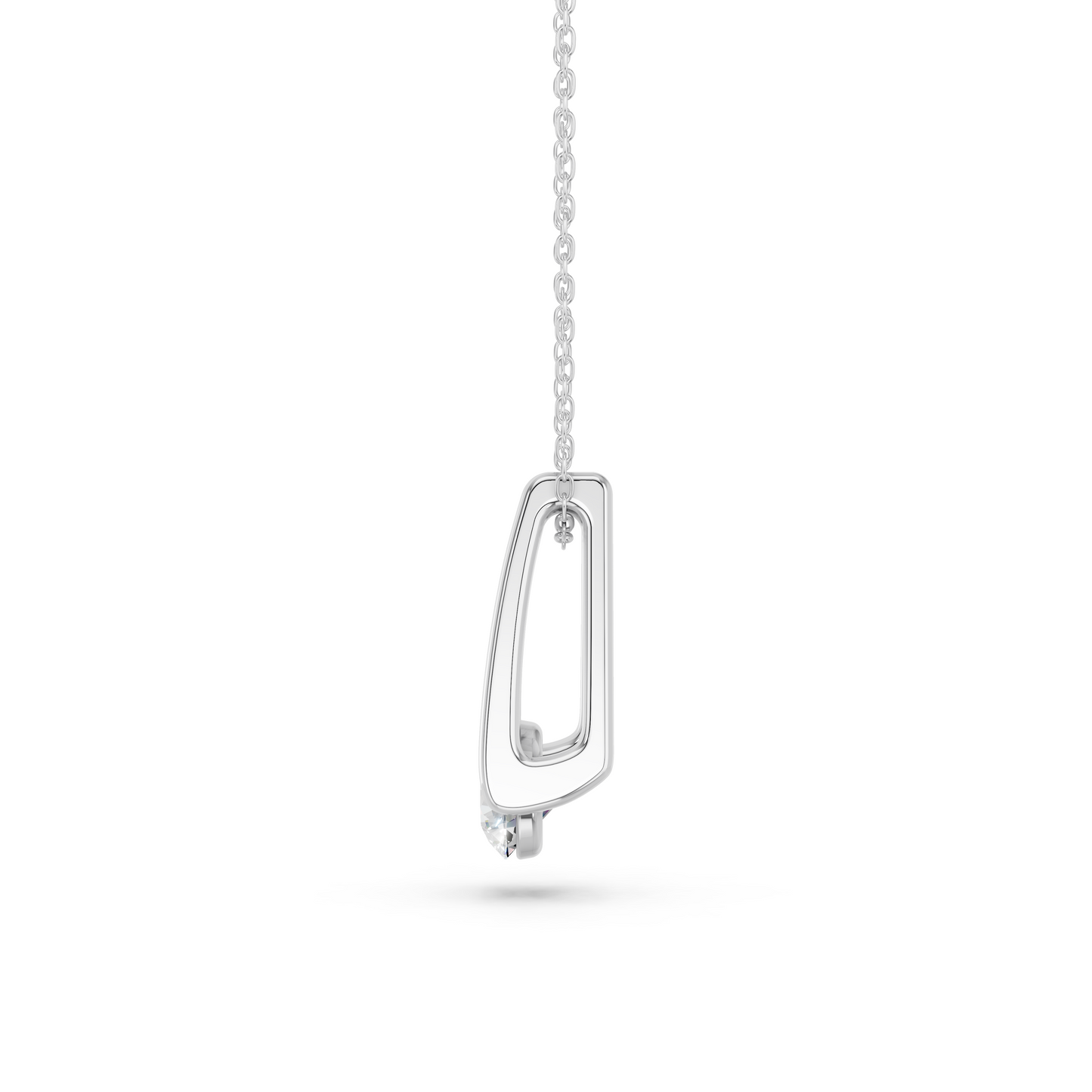 ROUND FLOATING SOLITAIRE PENDANT