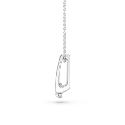 ROUND FLOATING SOLITAIRE PENDANT