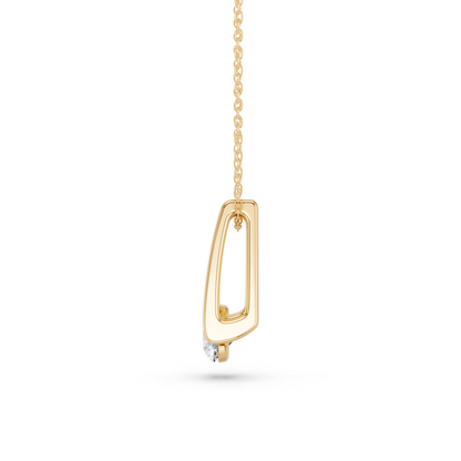 ROUND FLOATING SOLITAIRE PENDANT