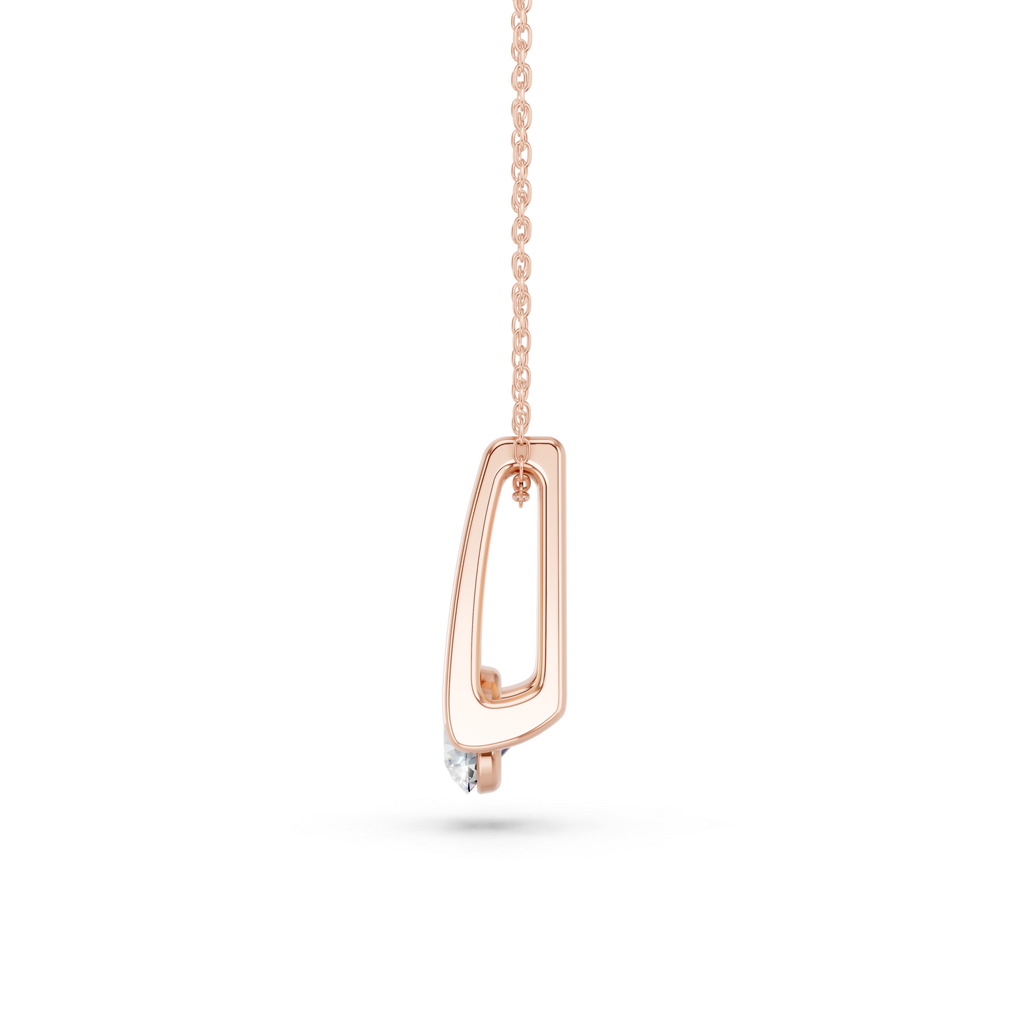ROUND FLOATING SOLITAIRE PENDANT