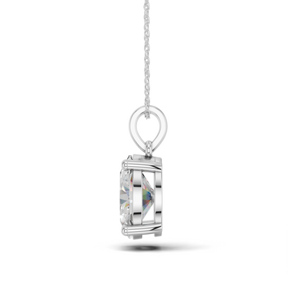 OVAL 4 PRONG SOLITAIRE PENDANT