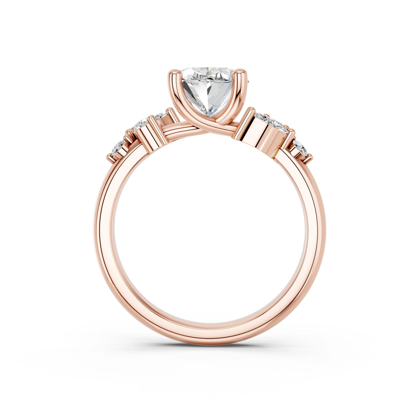 OVAL TRILOGY DIAMOND RING