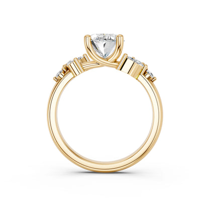 OVAL TRILOGY DIAMOND RING