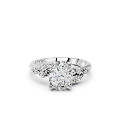 OVAL TRILOGY DIAMOND RING