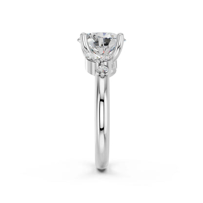 OVAL TRILOGY DIAMOND RING