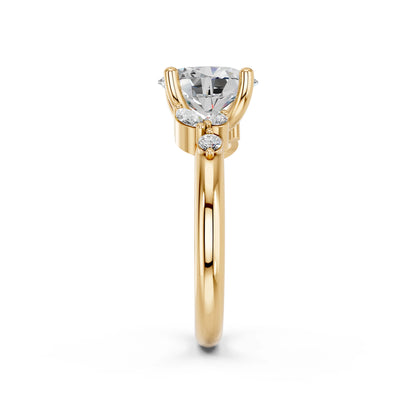 OVAL TRILOGY DIAMOND RING